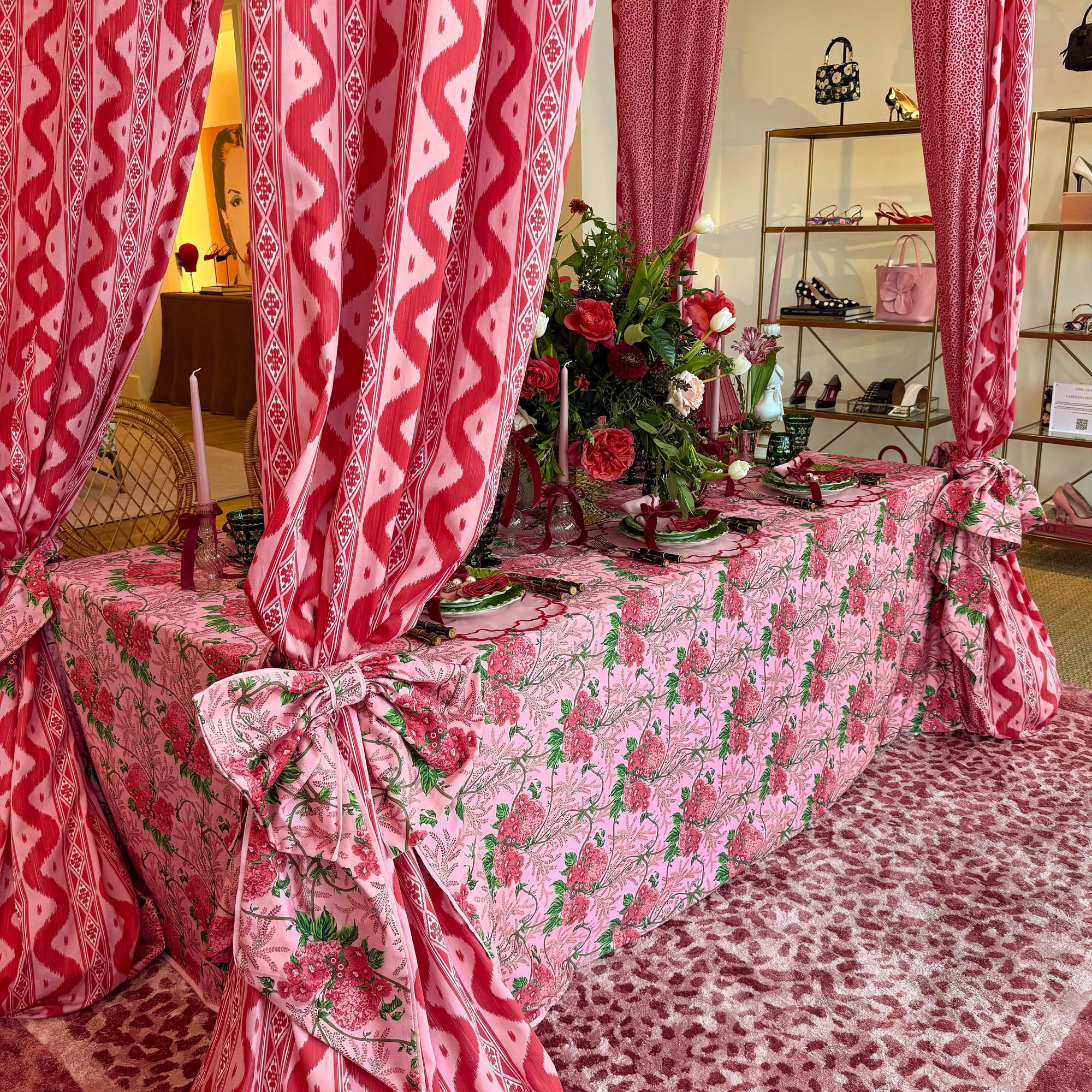 Carolina Pink Placemats & Napkins (Set of 4) - Image 8