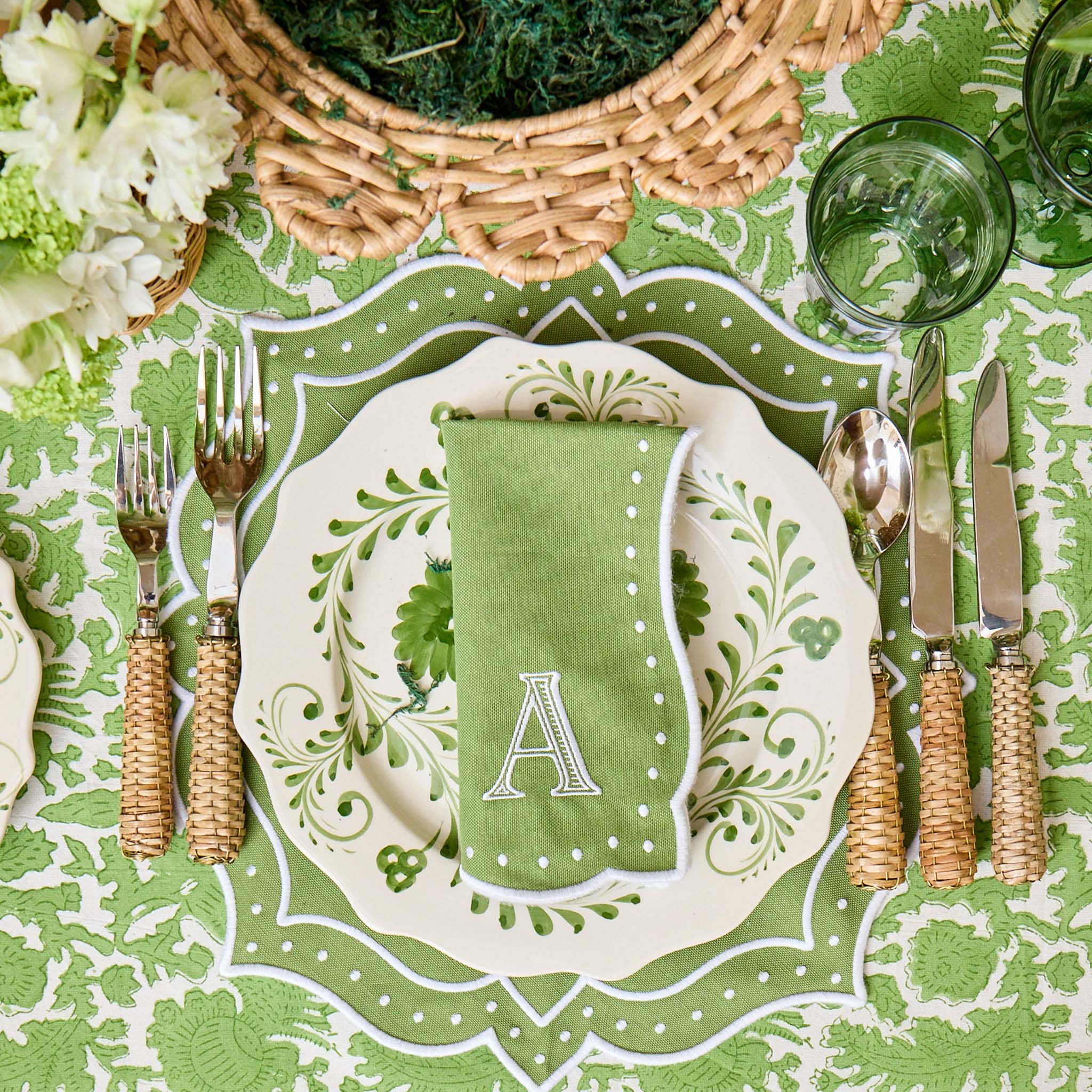 Celestria Green Placemats (Set of 4) - Image 2