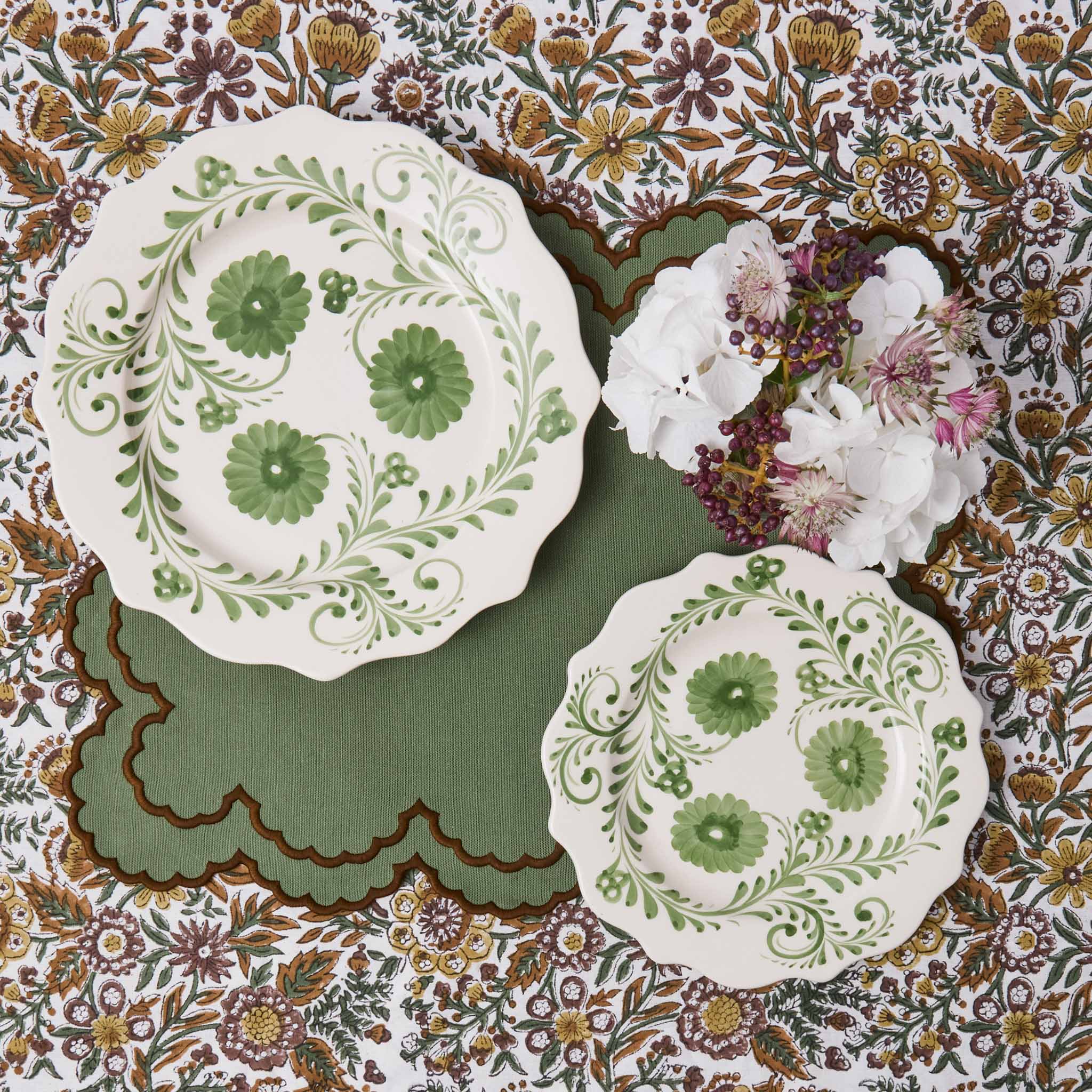 Green & Brown Charlotte Placemats (Set of 4) - Image 4