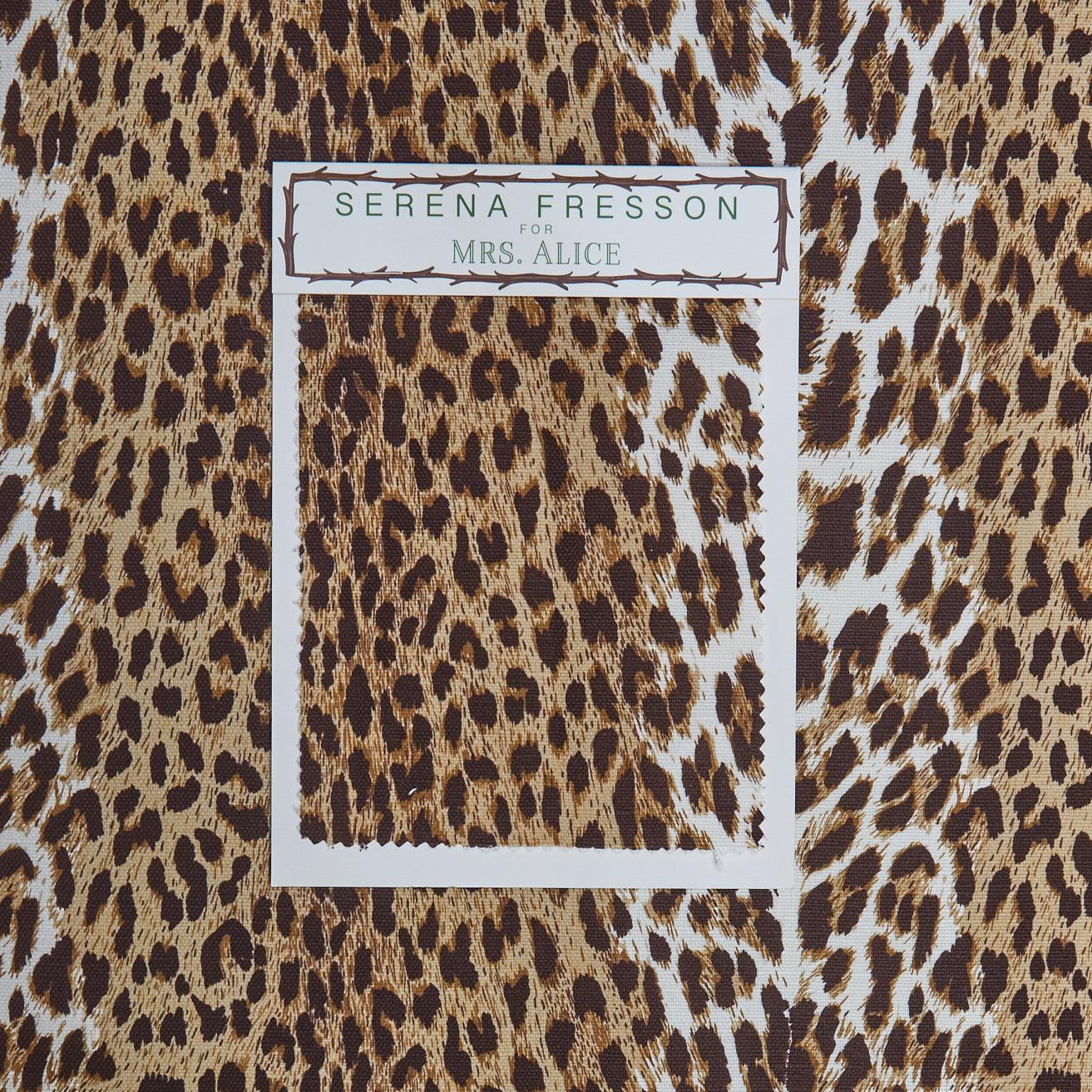 Chestnut Brown Leopard Fabric - Image 15