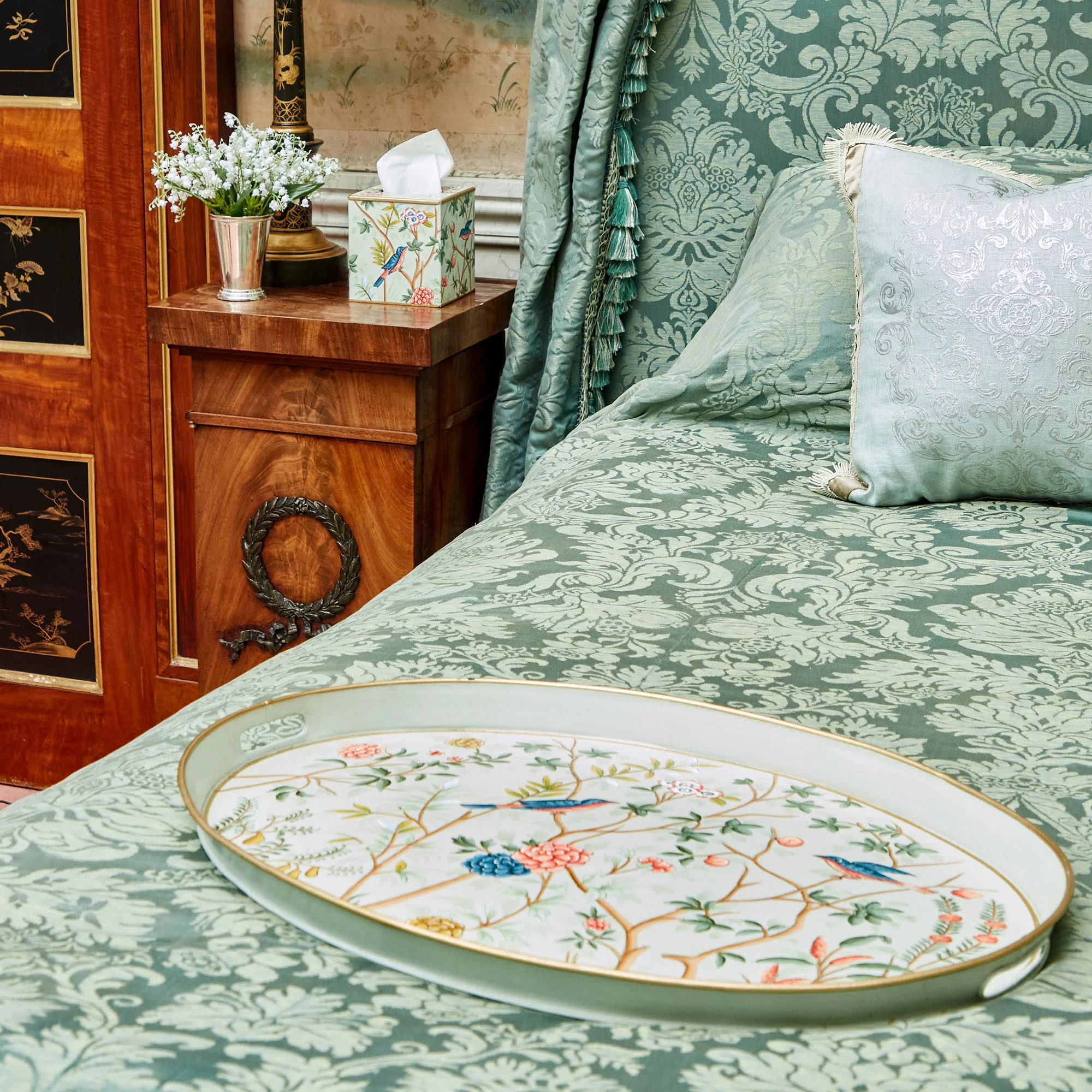 Chinoiserie Tole Oval Tray - Image 4