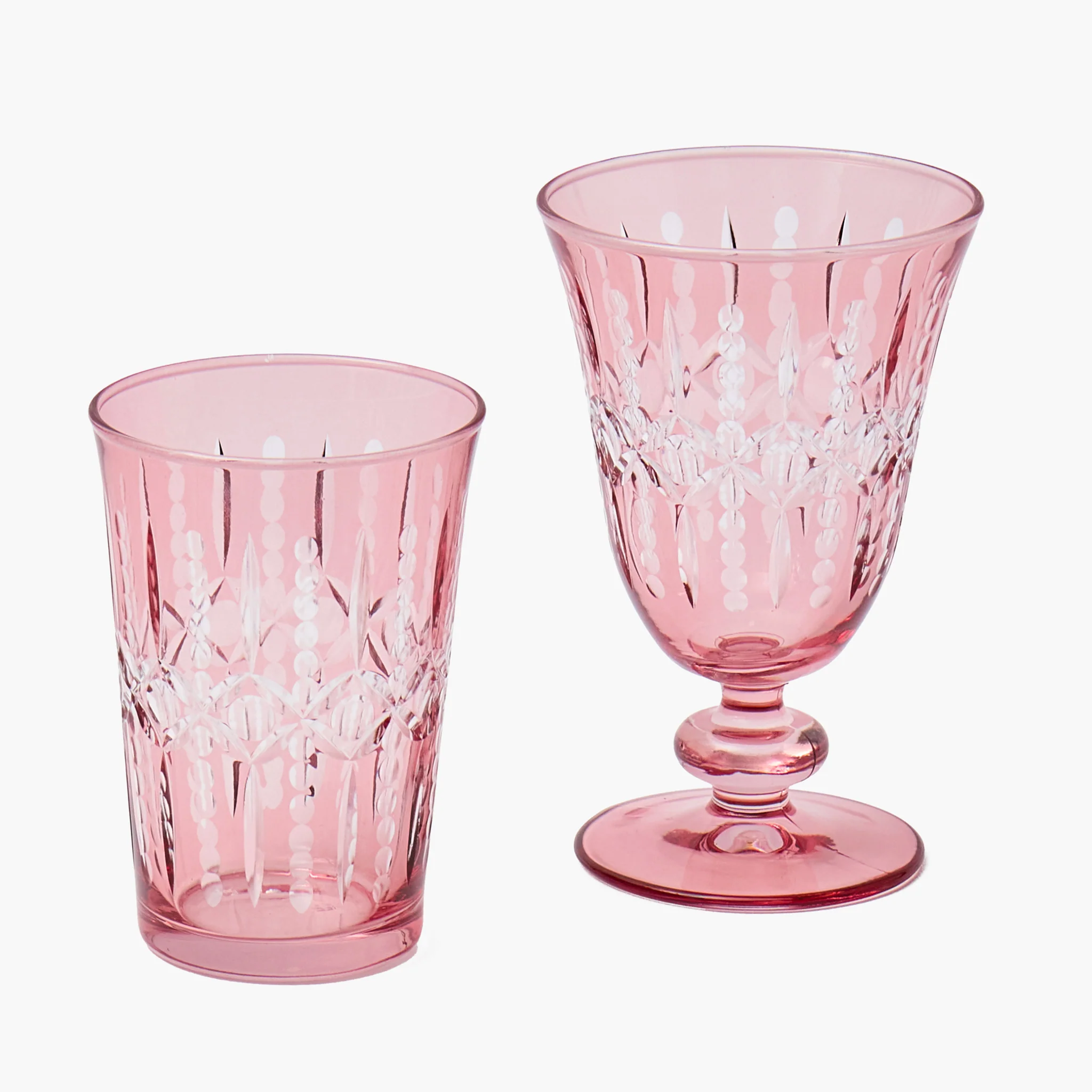 Pink Chloe Engraved Wine Glasses (Set of 4) - Image 7