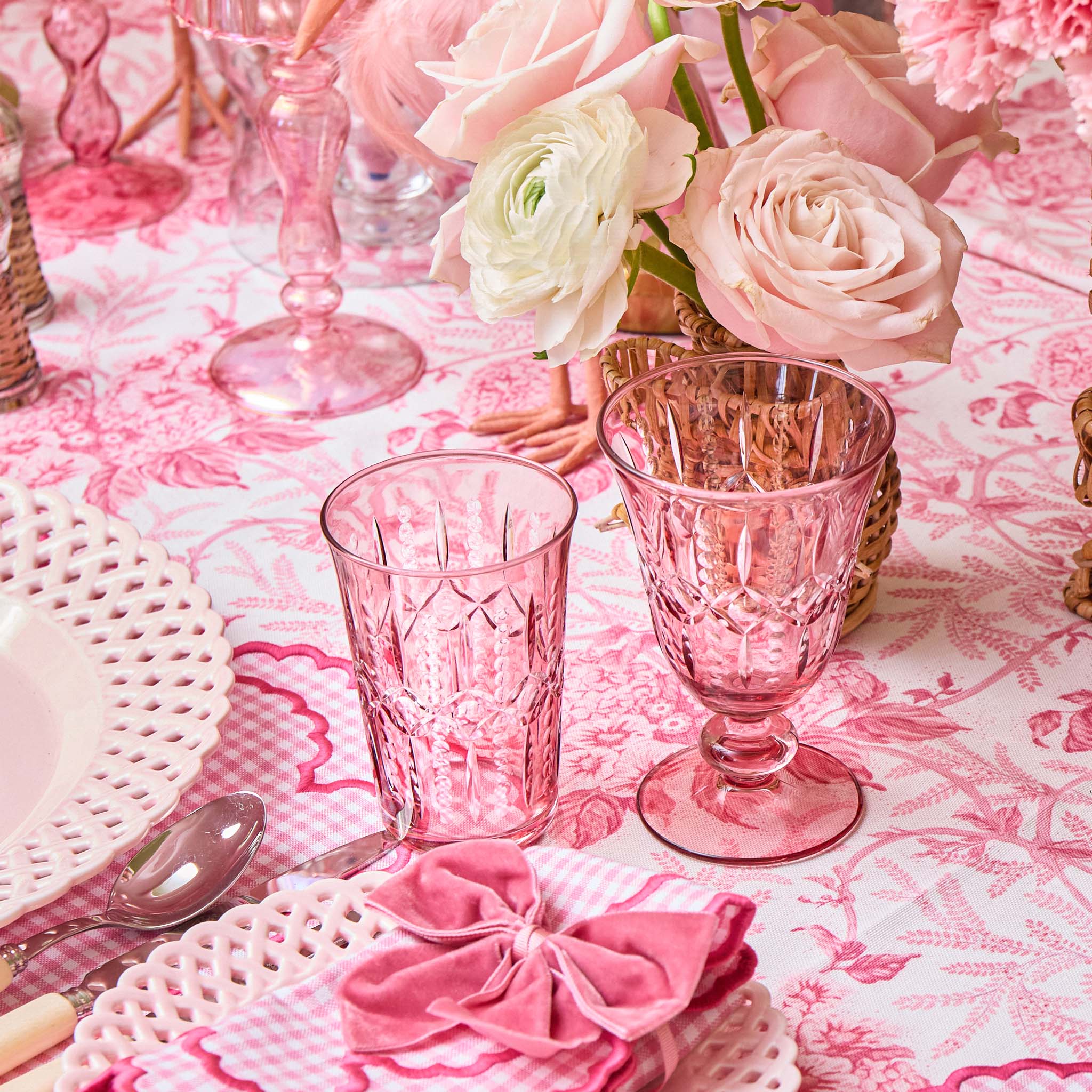 Pink Chloe Engraved Wine Glasses (Set of 4) - Image 8