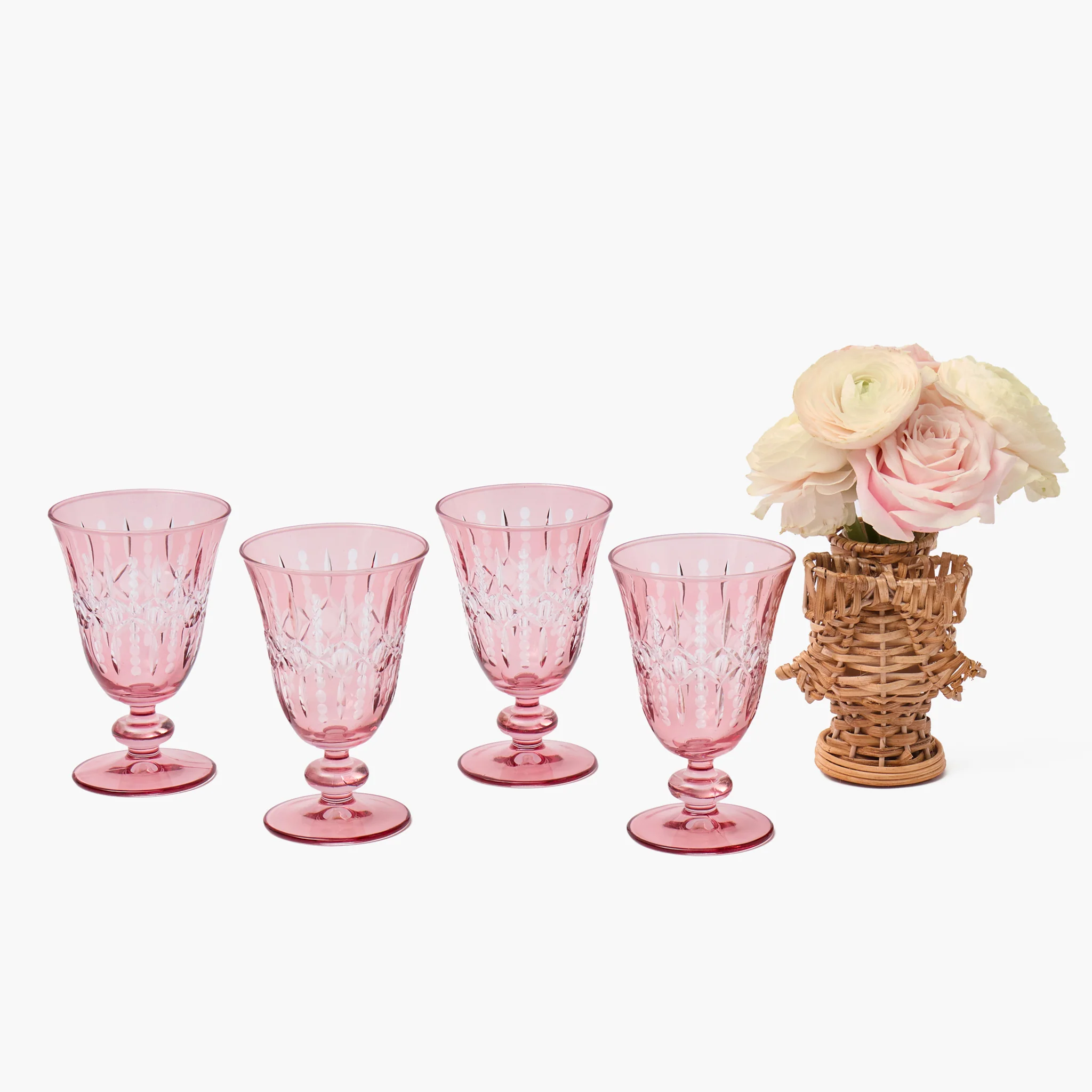 Pink Chloe Engraved Wine Glasses (Set of 4) - Image 14