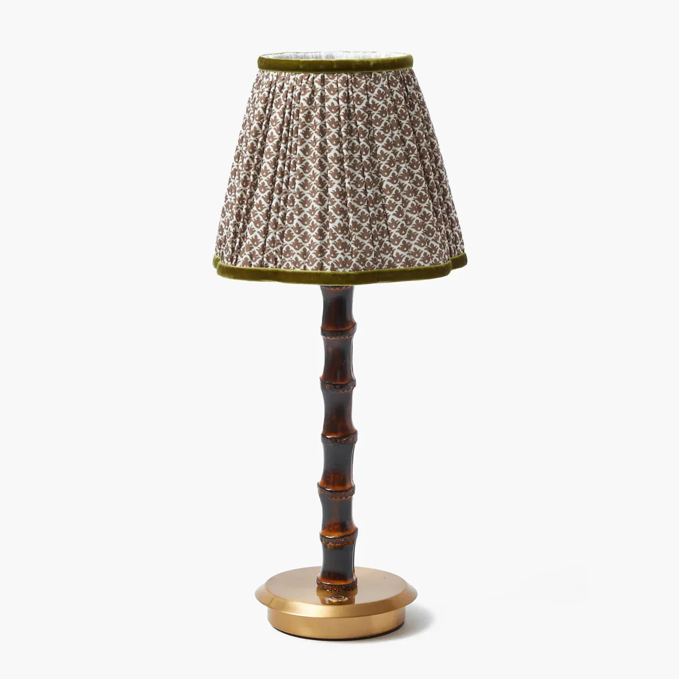 Chocolate & Olive Lotus Lampshade (18cm) - Image 6