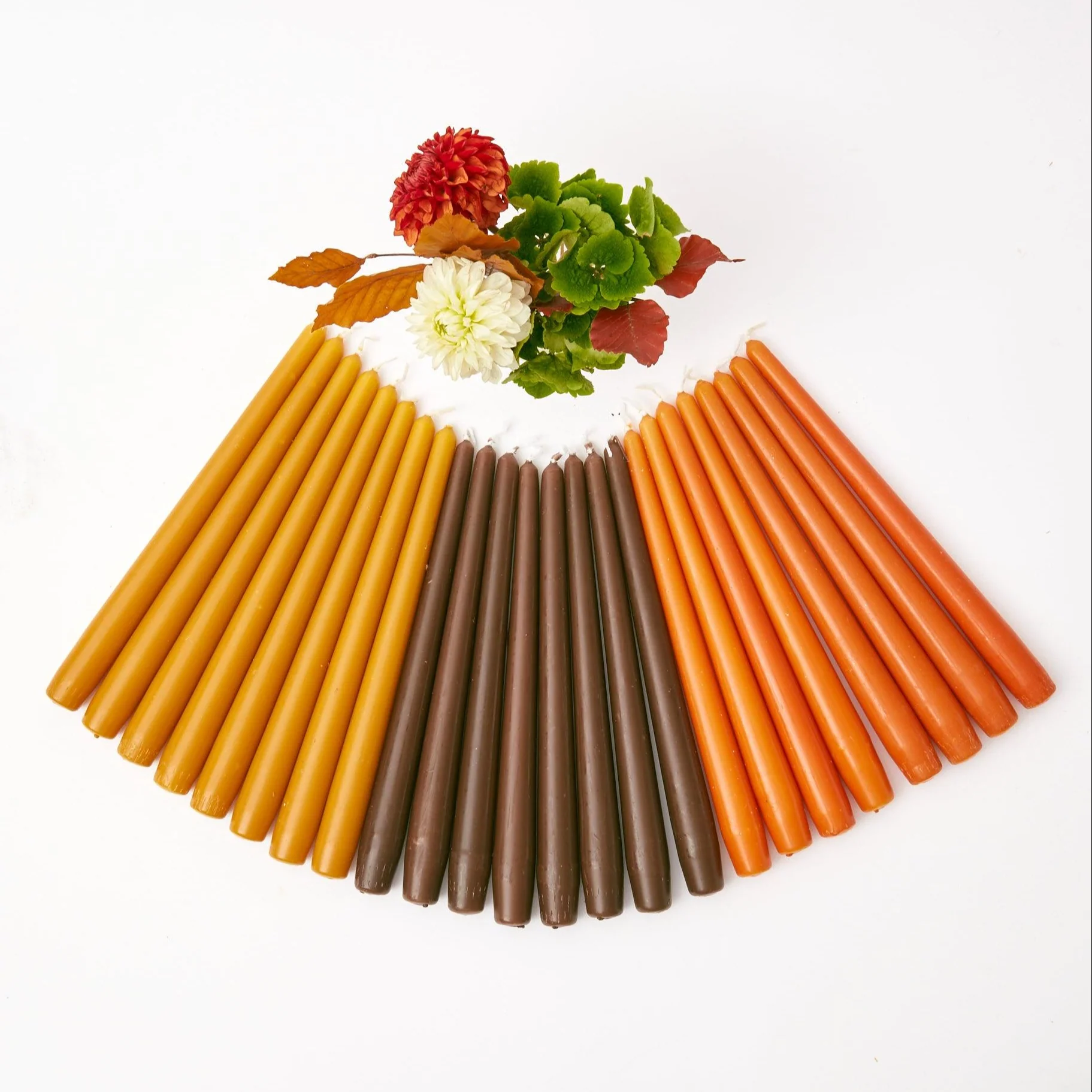 Chocolate Brown Candles (Set of 8) - Image 9