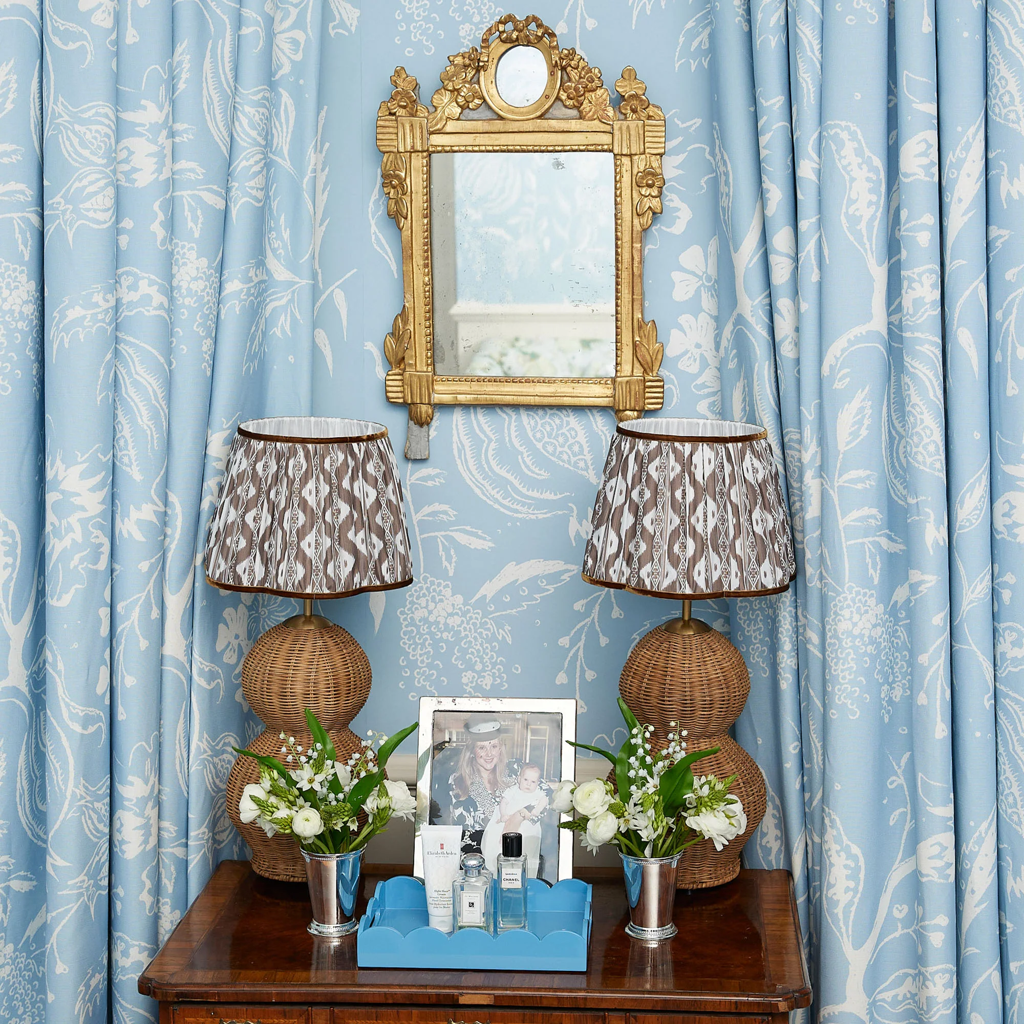 Chocolate Ikat Lampshade (30cm) - Image 4