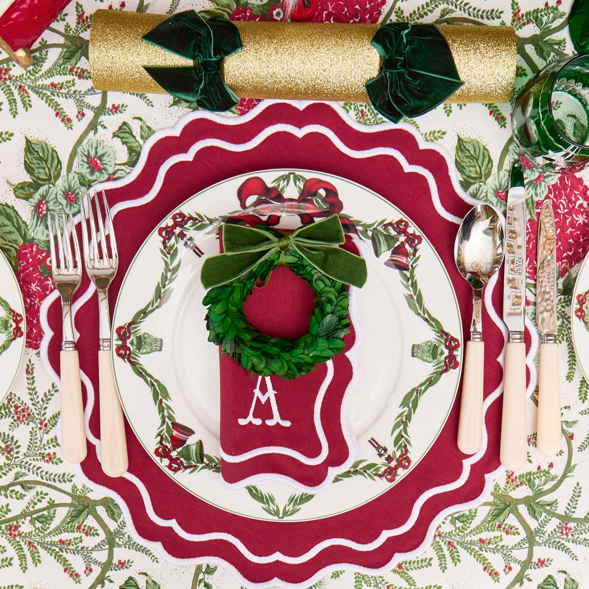 Katherine Berry Red Placemats (Set of 4) - Image 5