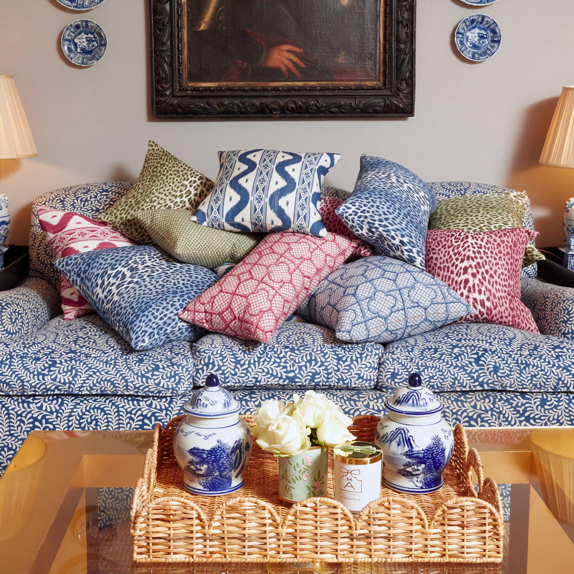 Cobalt Blue Leopard Fabric - Image 8