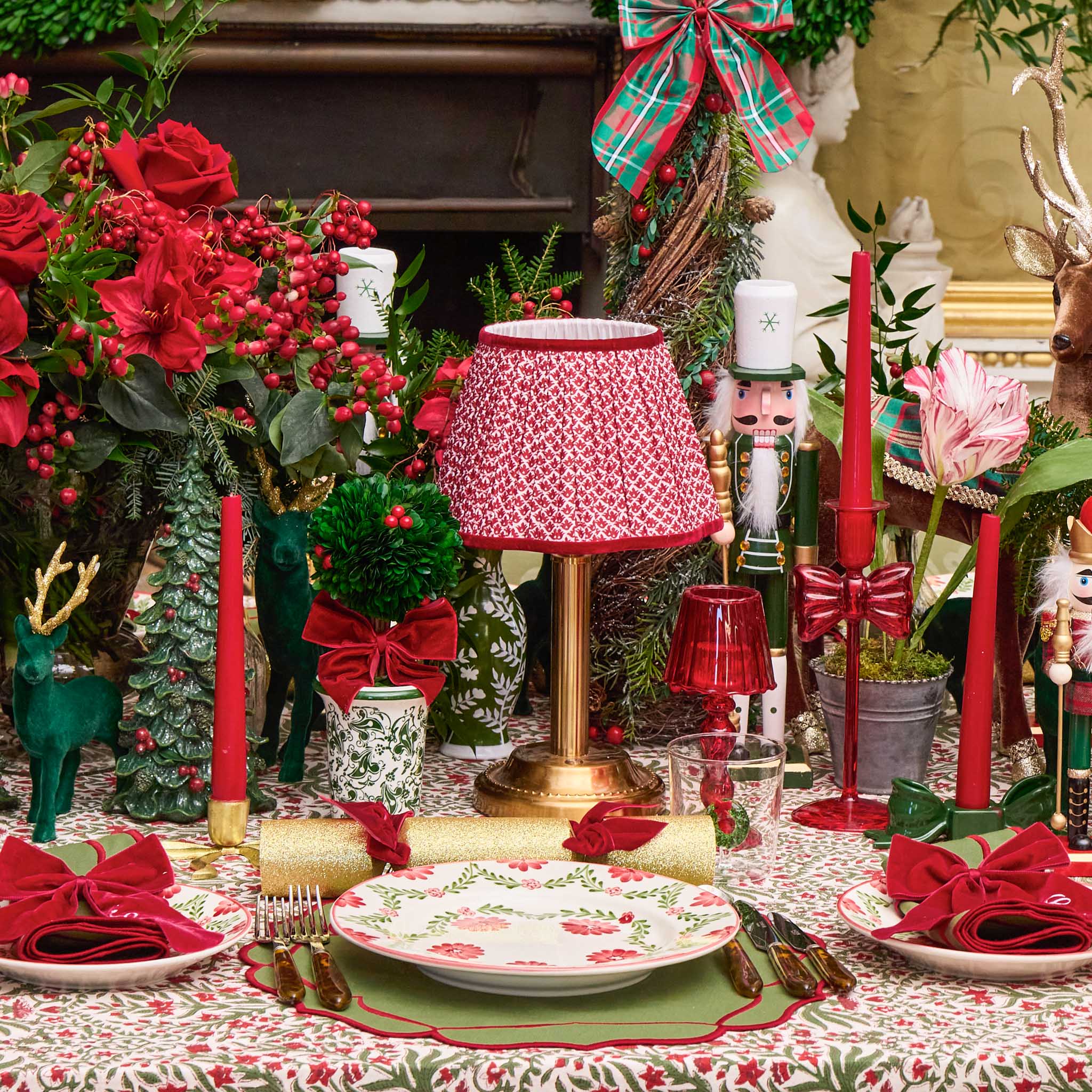 Red Lotus Lampshade (22cm) - Image 9