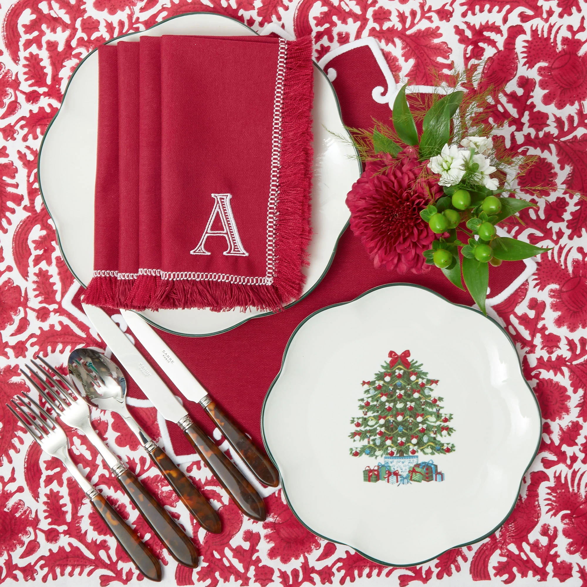 Cranberry Pheasant Tablecloth - Image 9