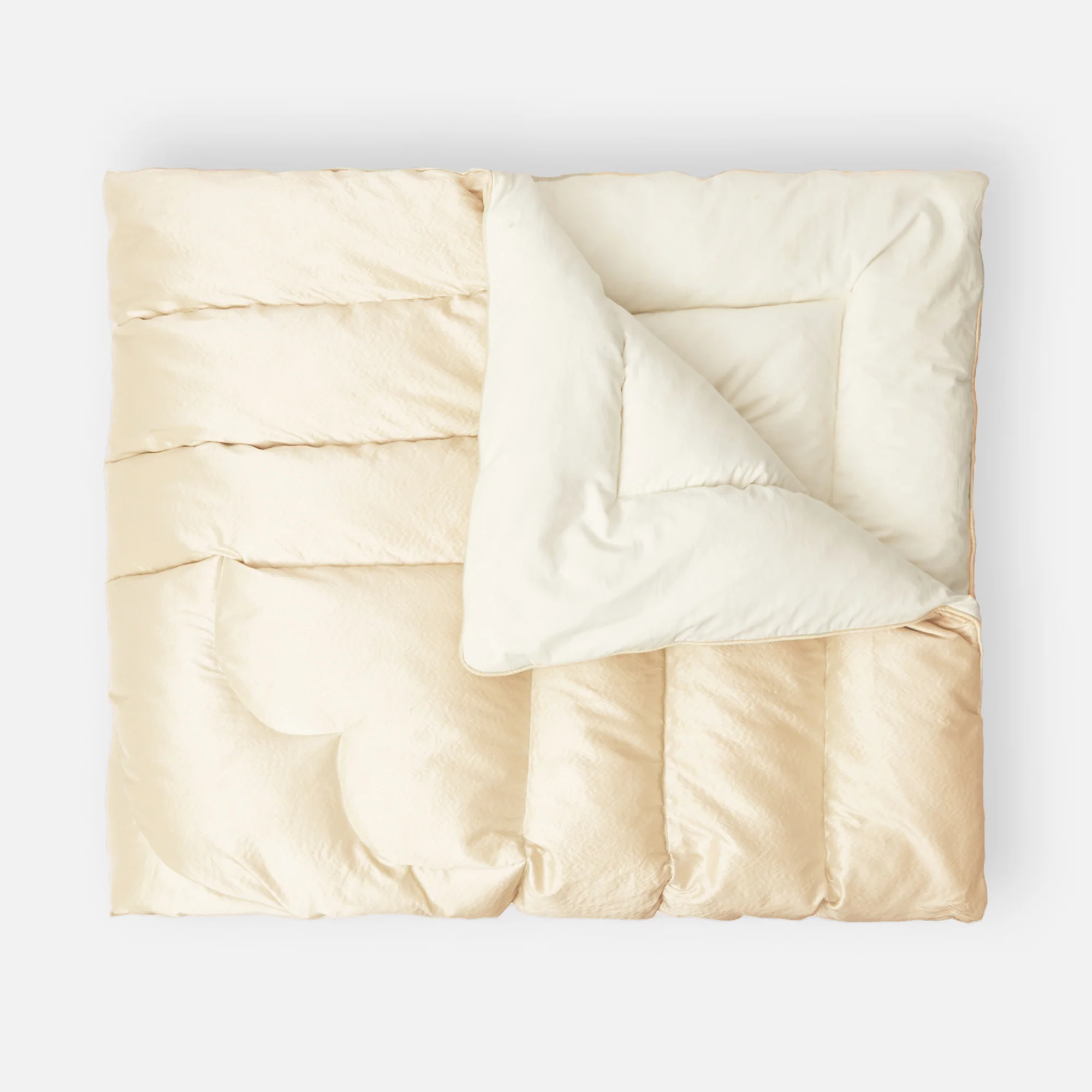 Cream Silk Eiderdown