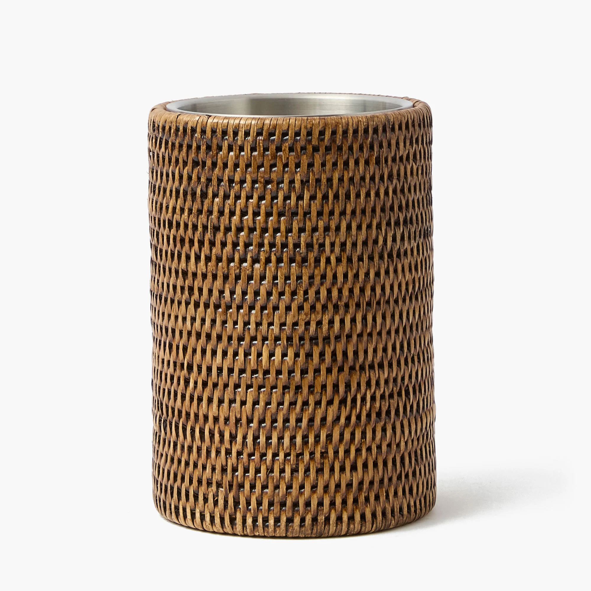 Dark Brown Rattan Wine Cooler - Image 7