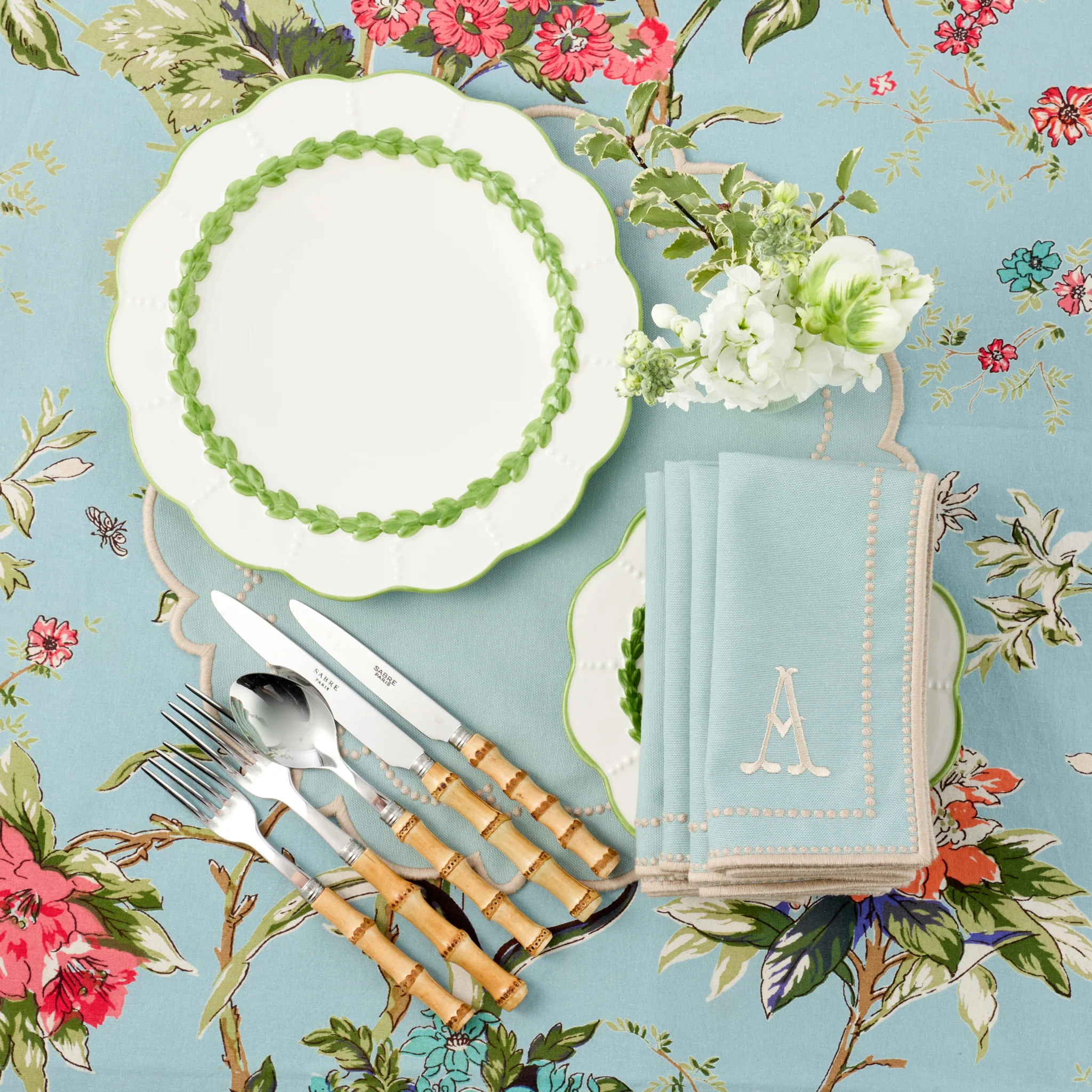Green Laurel Dinner Plate - Image 5