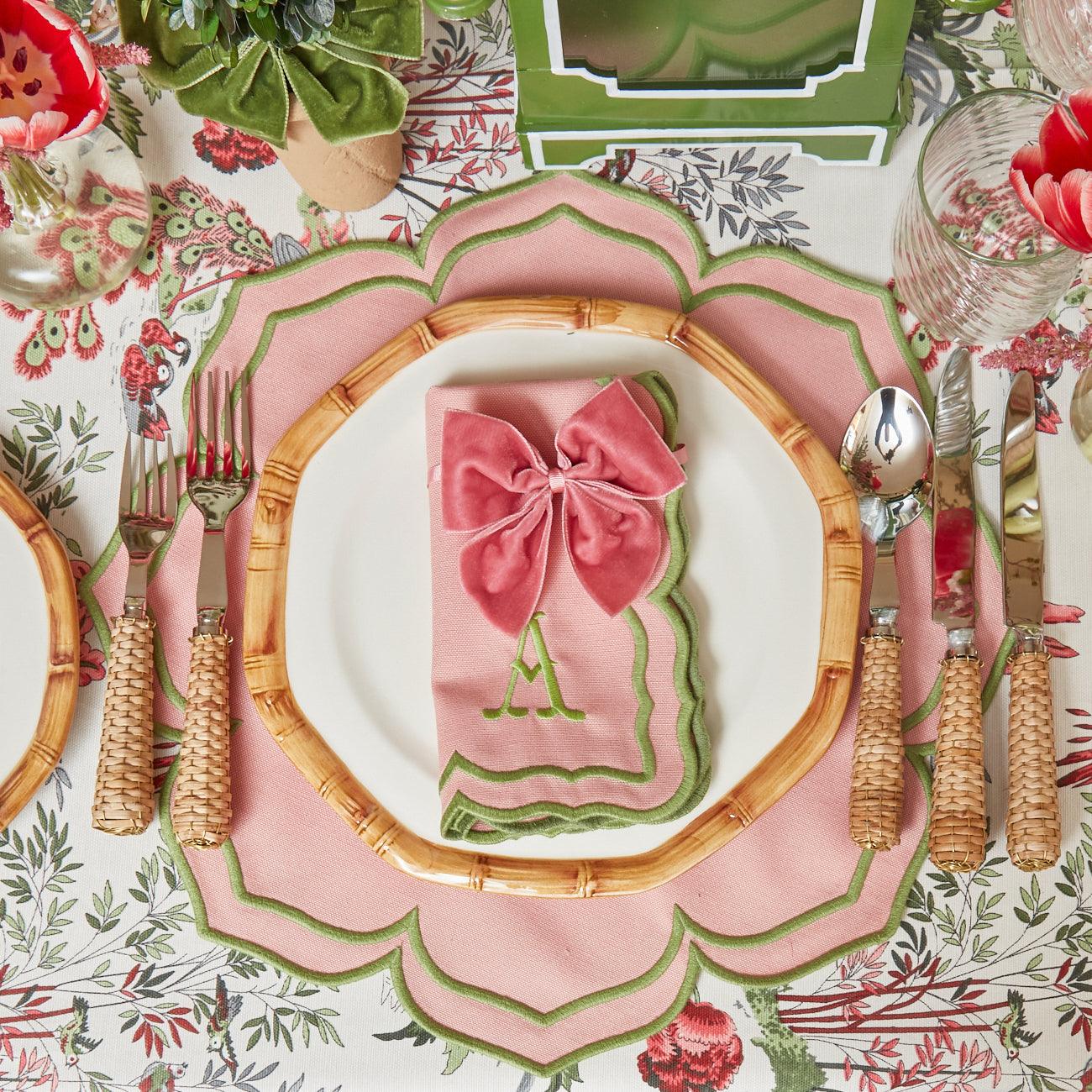 Dusty Pink Velvet Napkin Bows (Set of 4) - Image 20