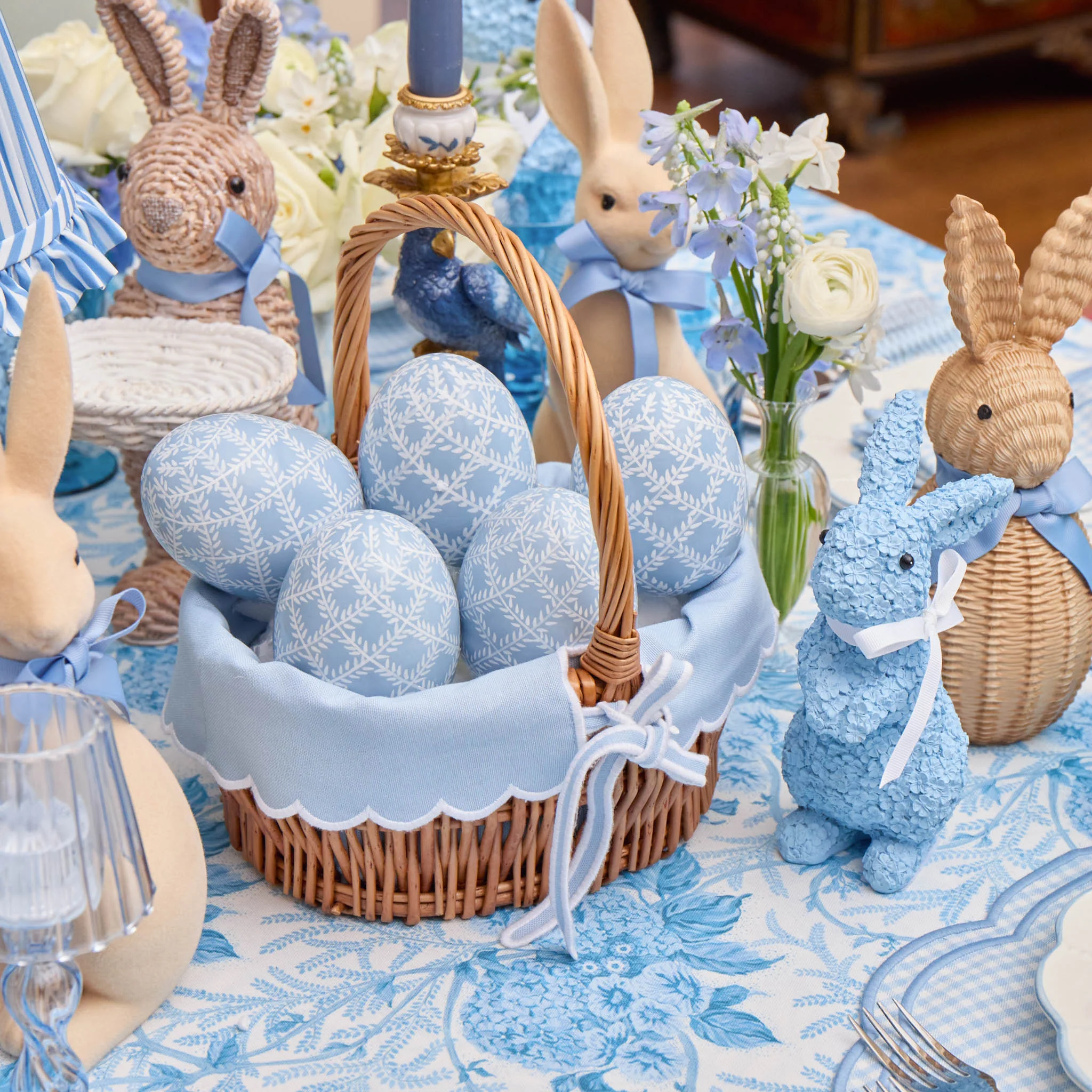 Easter Basket with Blue Liner - Image 2