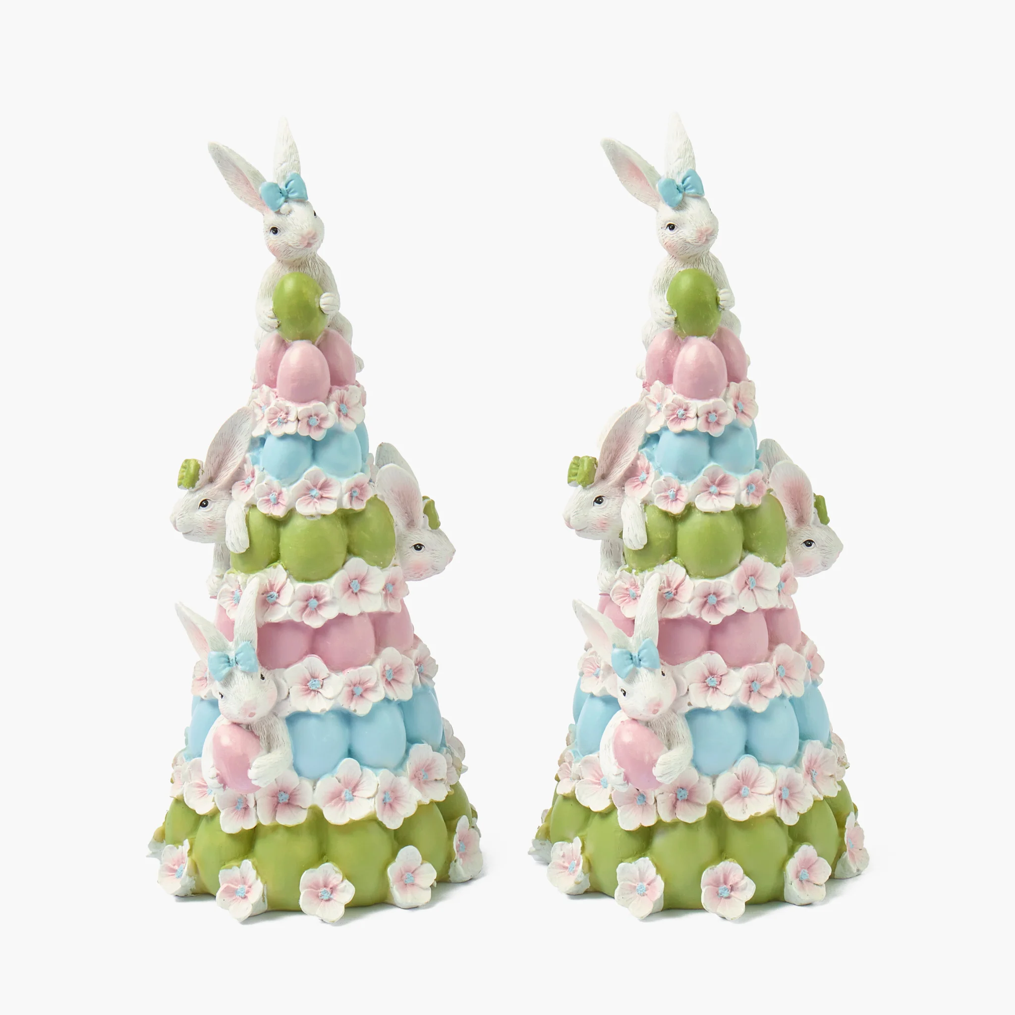 Easter Egg Bunny Tower (Pair)