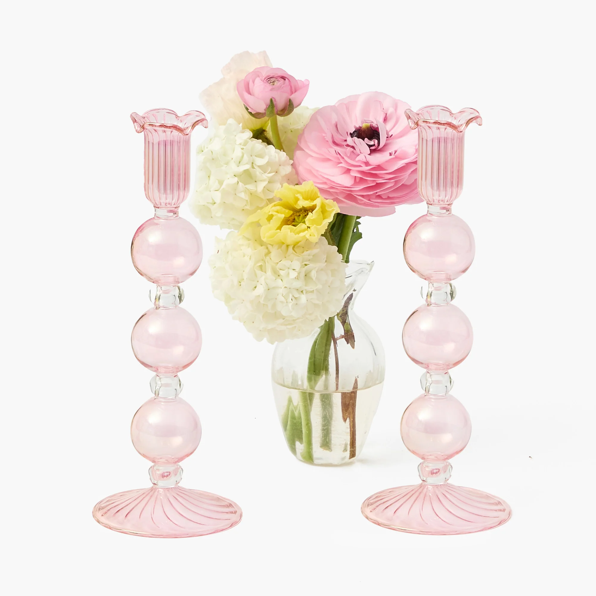Pink Eden Candle Holders (Pair) - Image 6