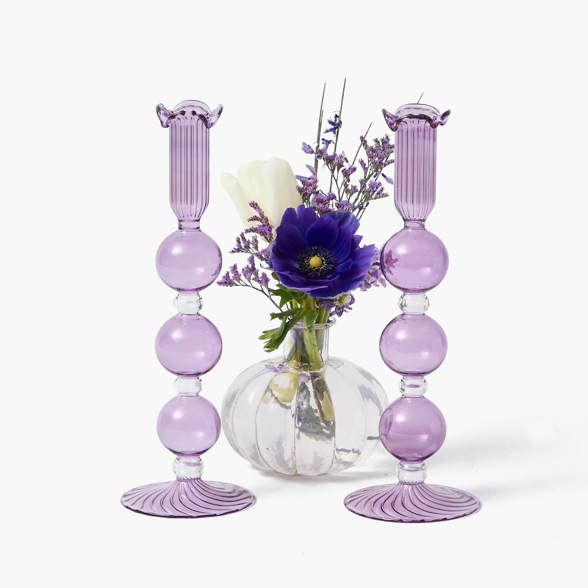 Eden Purple Candle Holder (Pair) - Image 7