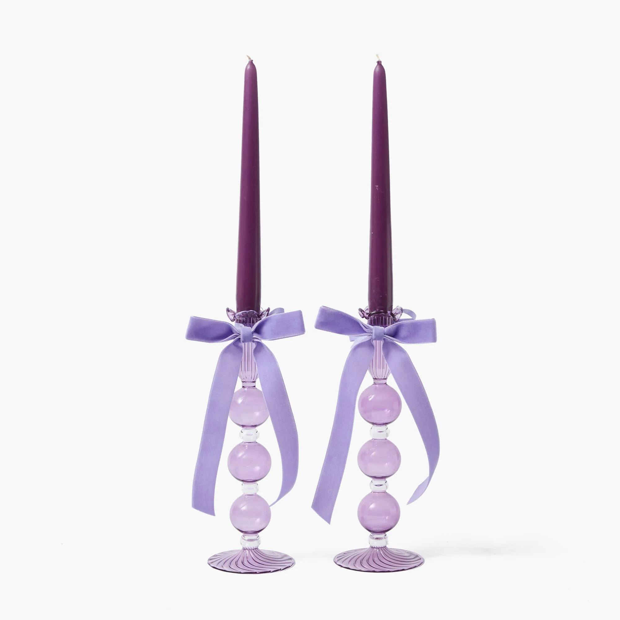 Eden Purple Ribboned Candle Set - Image 8