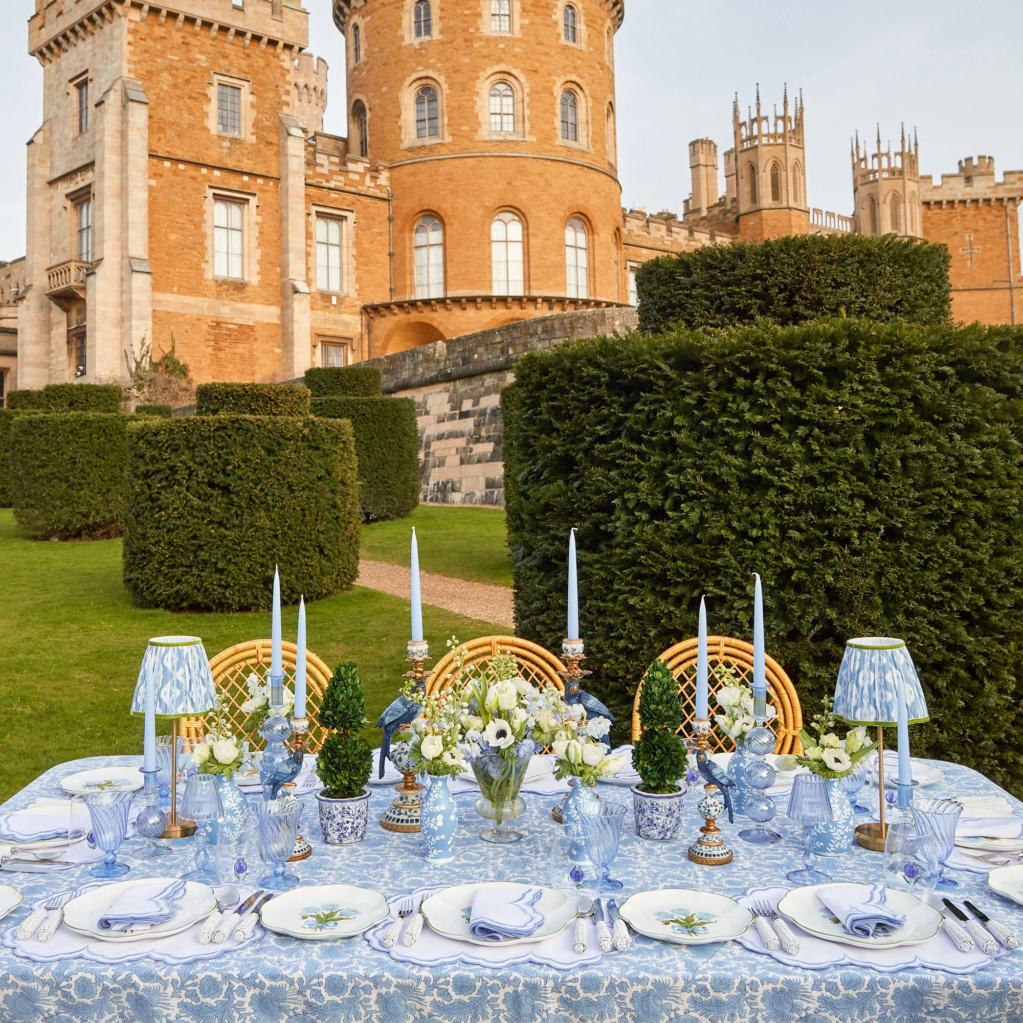 Azure Pheasant Tablecloth - Image 2