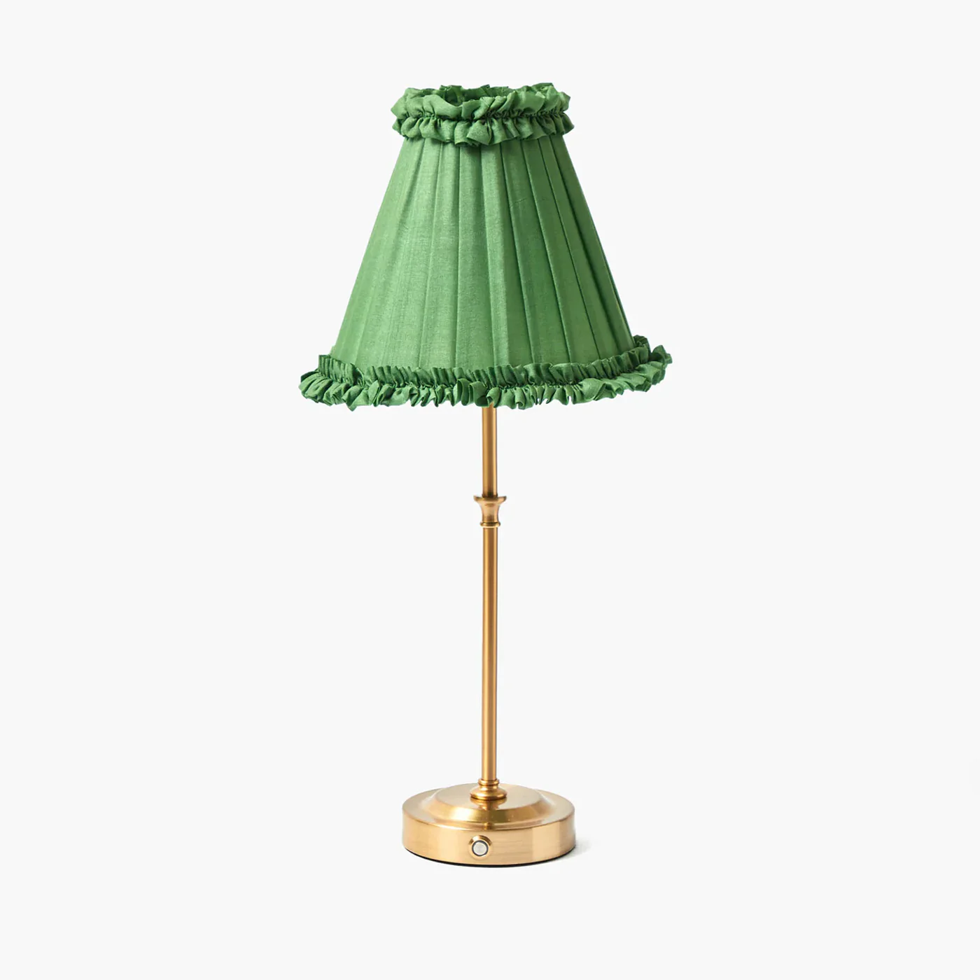 Green Frilled Silk Lampshade (18cm) - Image 20