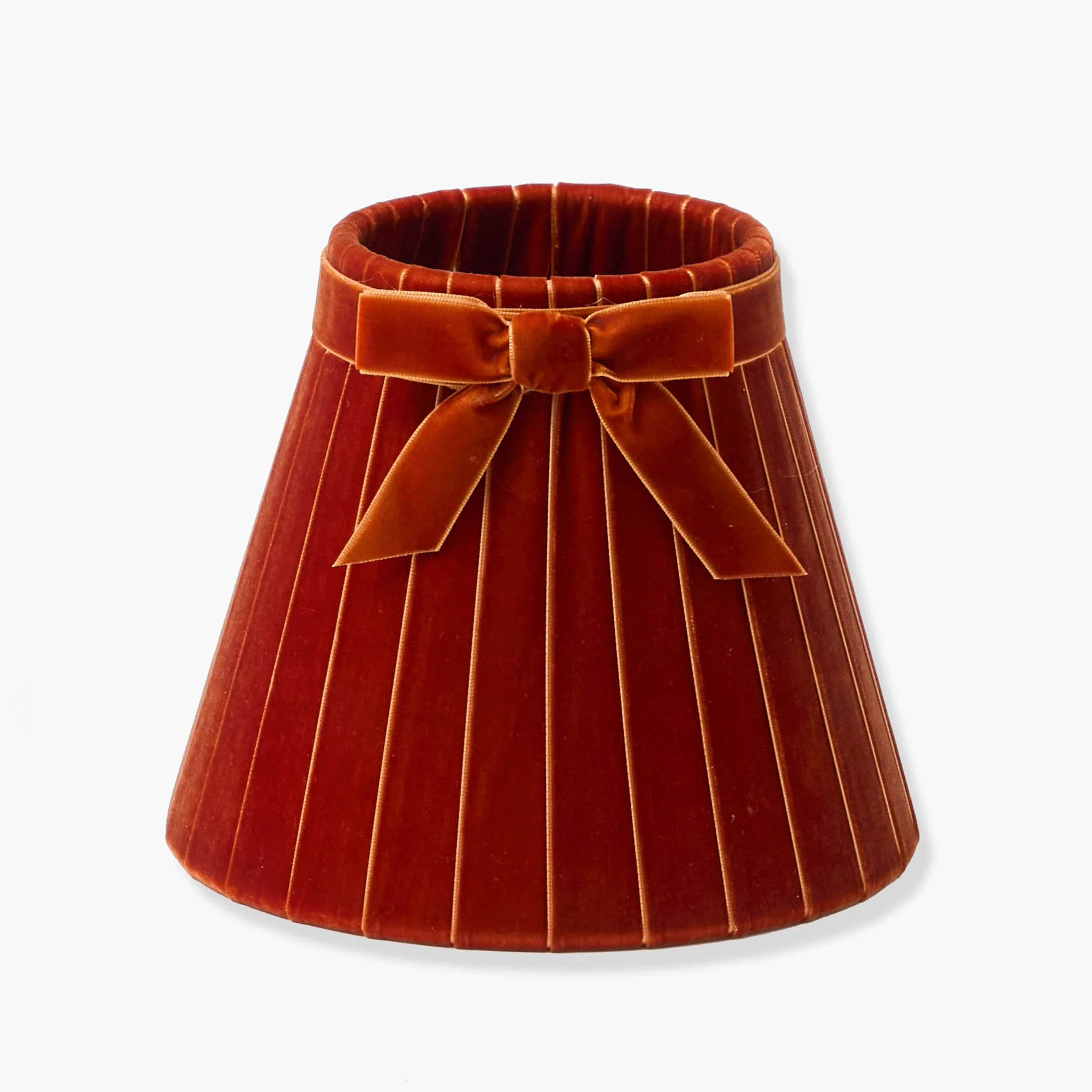 Edie Rechargeable Lamp with Orange Velvet Bow Shade (18cm) - Image 3