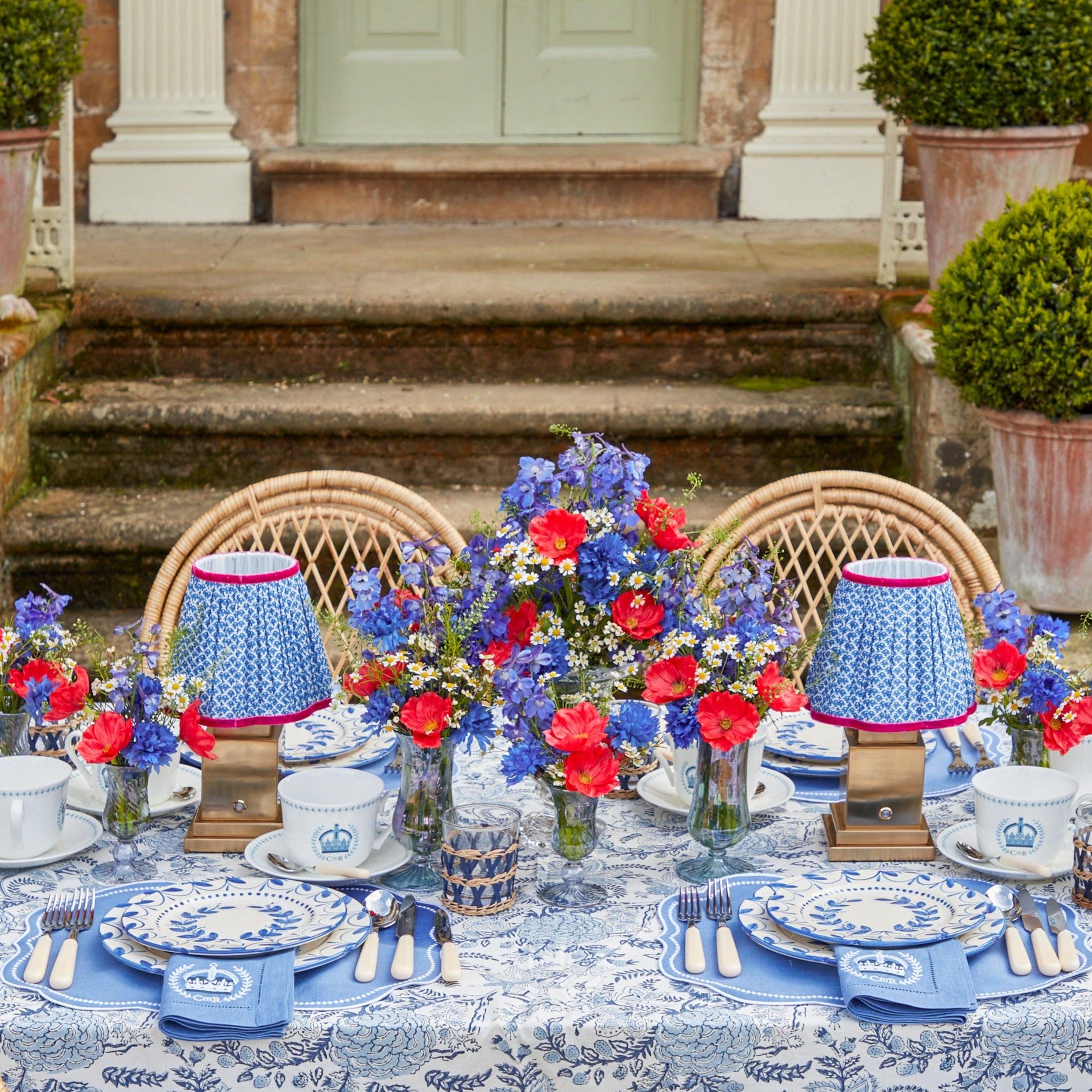 Elizabeth Blue Garland Dinner Plates (Set of 4) - Image 18