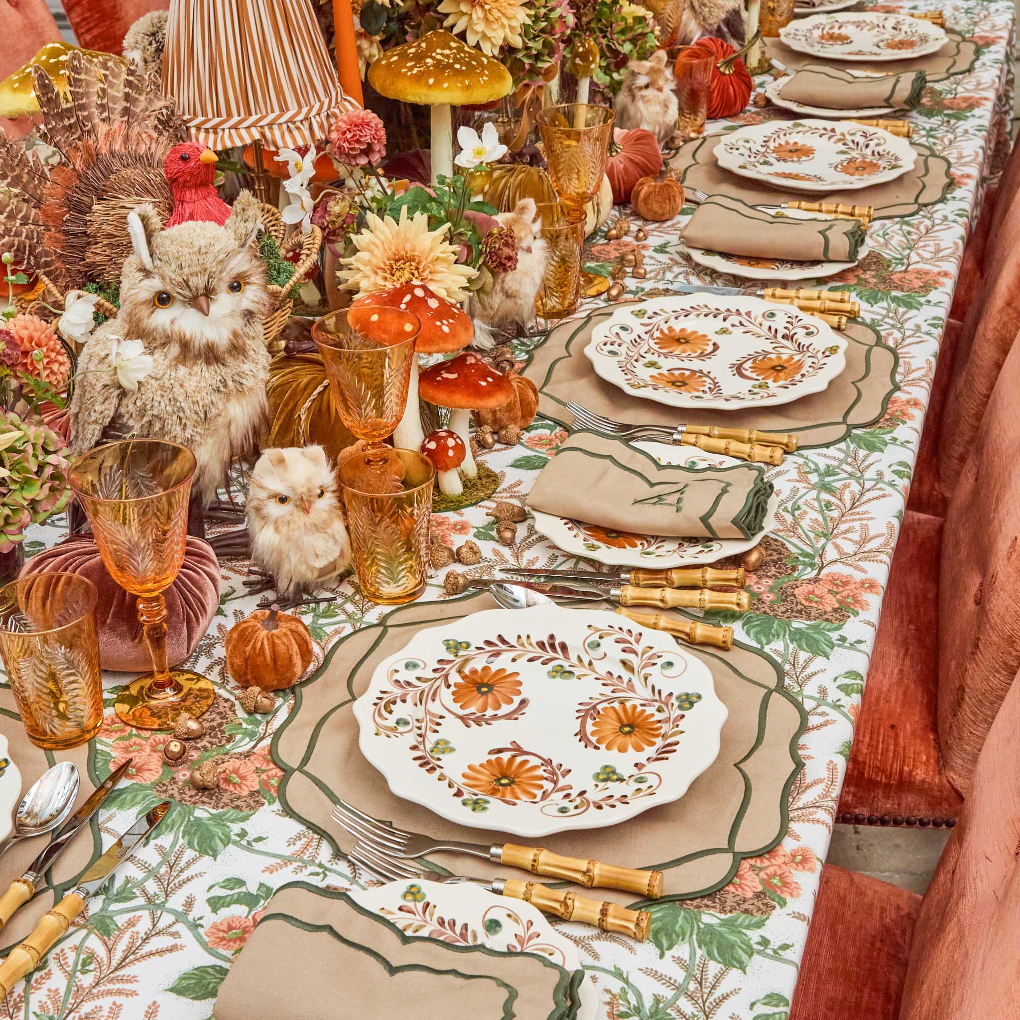 Autumn Flowers Dinner Plate - Image 3