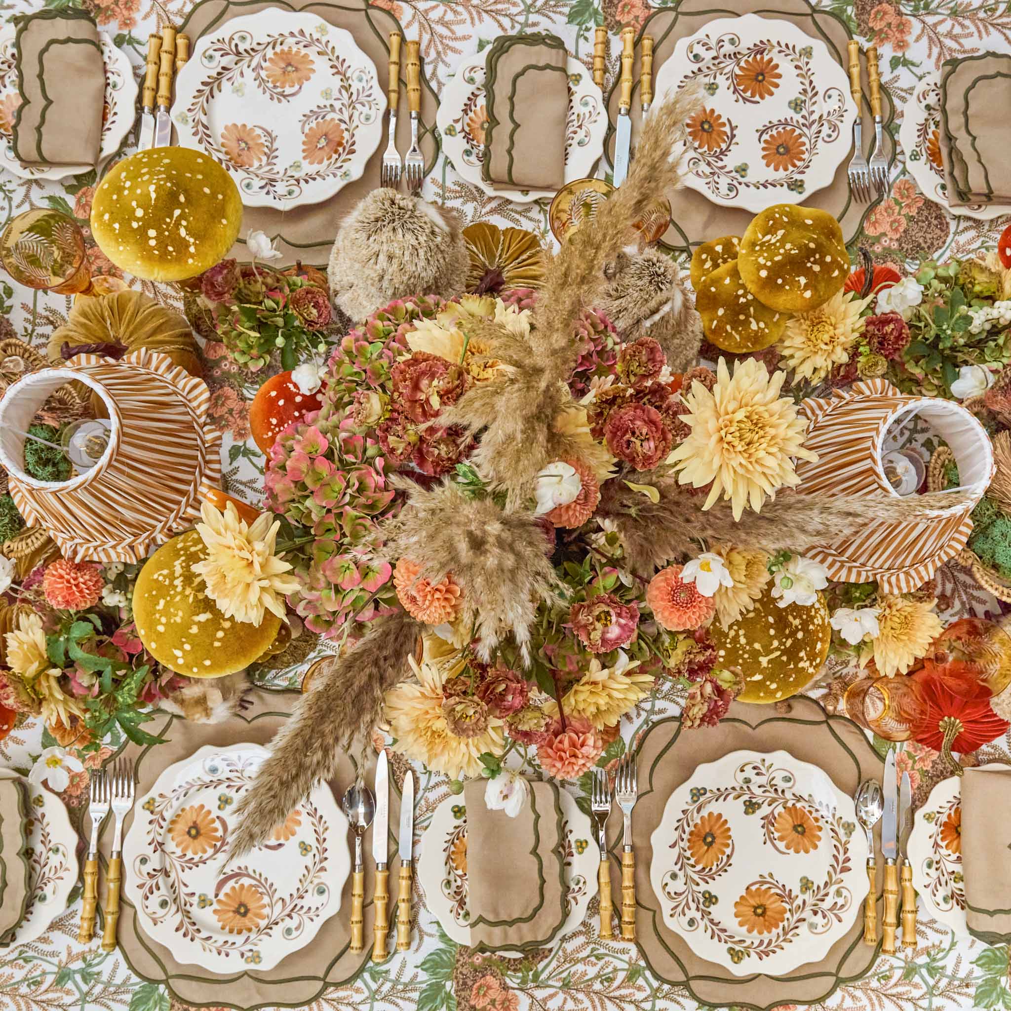 Autumn Flowers Dinner Plate - Image 2