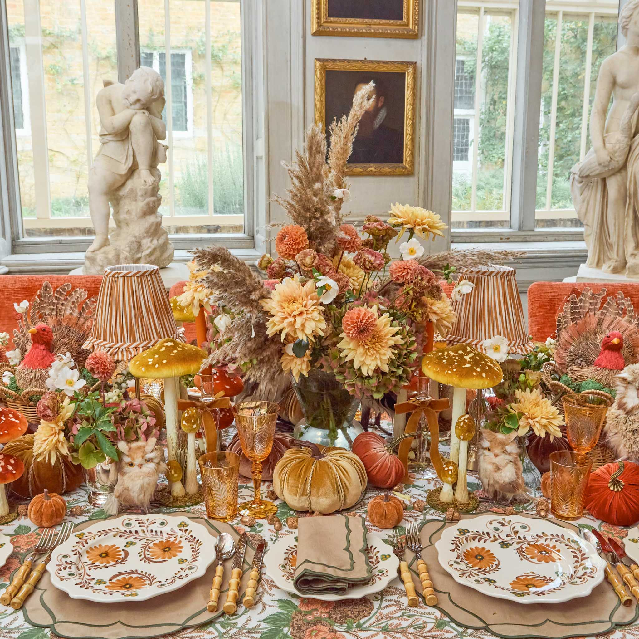 Autumn Flowers Dinner Plates (Set of 4) - Image 5