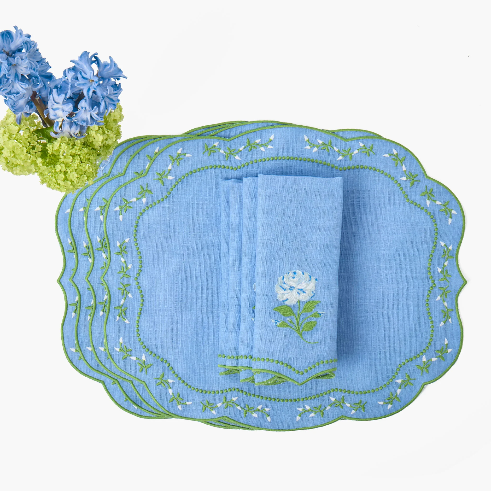 Bluebell Rose Eloise Linen Placemats (Set of 4) - Image 5