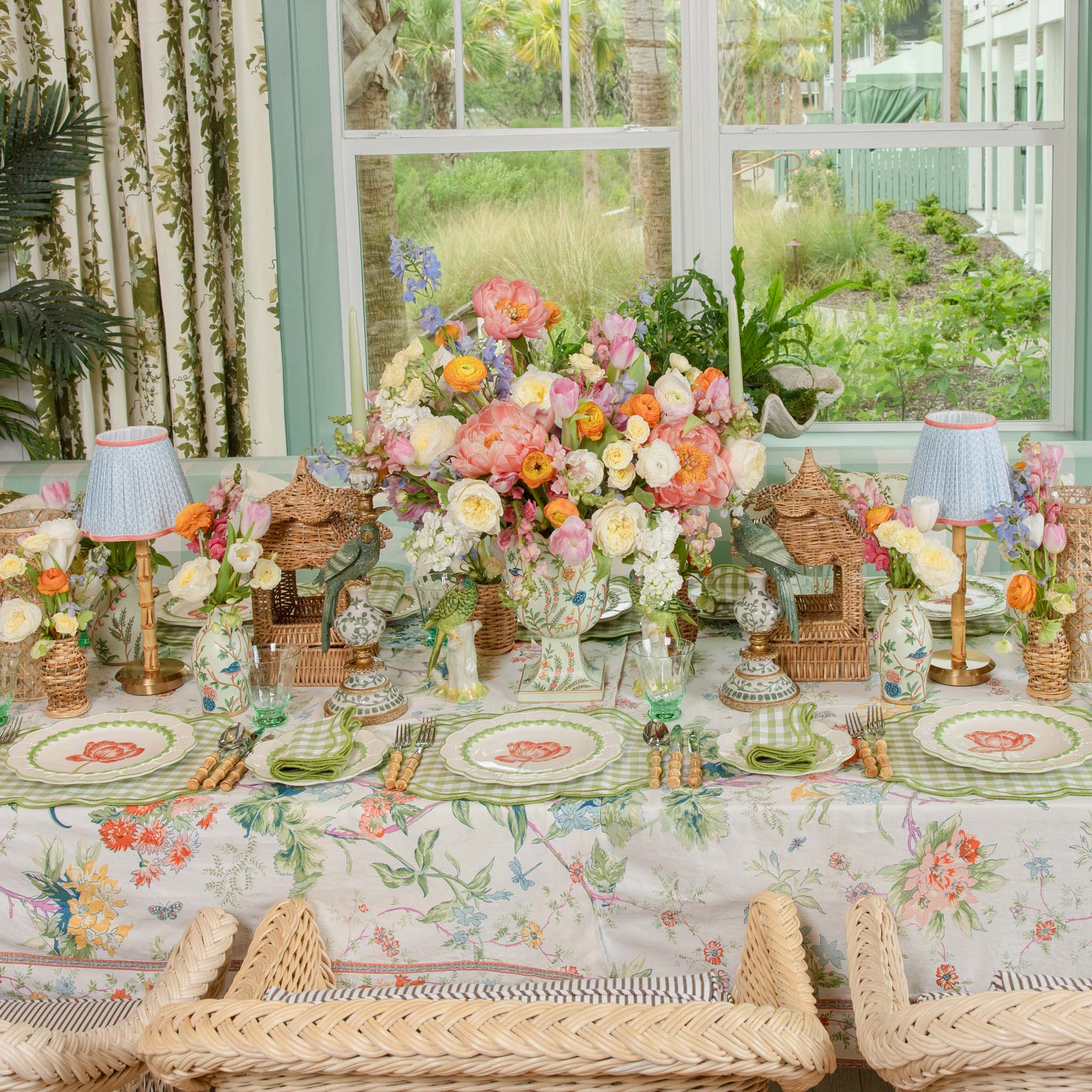 Eloise Green Gingham Napkins (Set of 4) - Image 8
