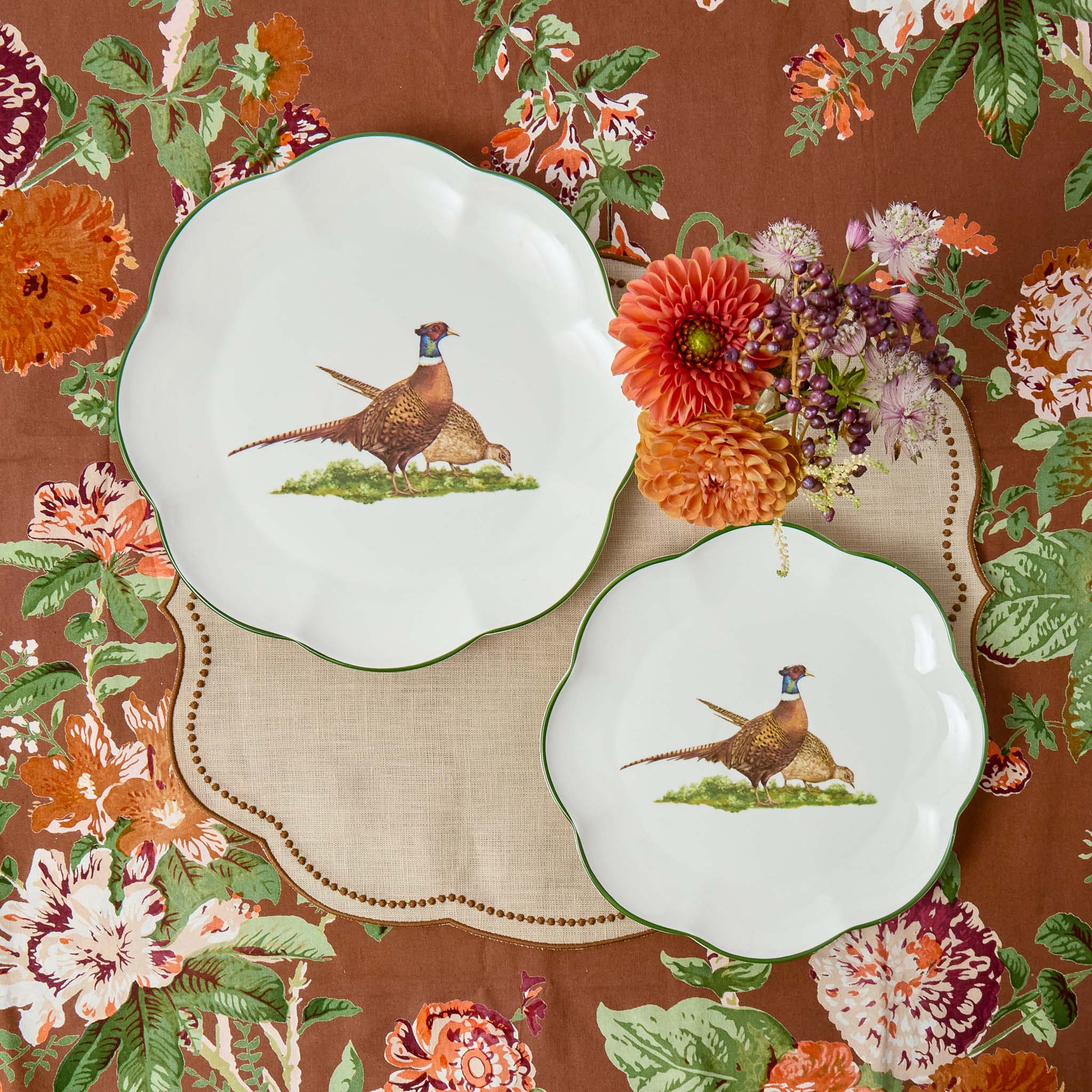 Scalloped Pheasant Dinner Plate - Image 4