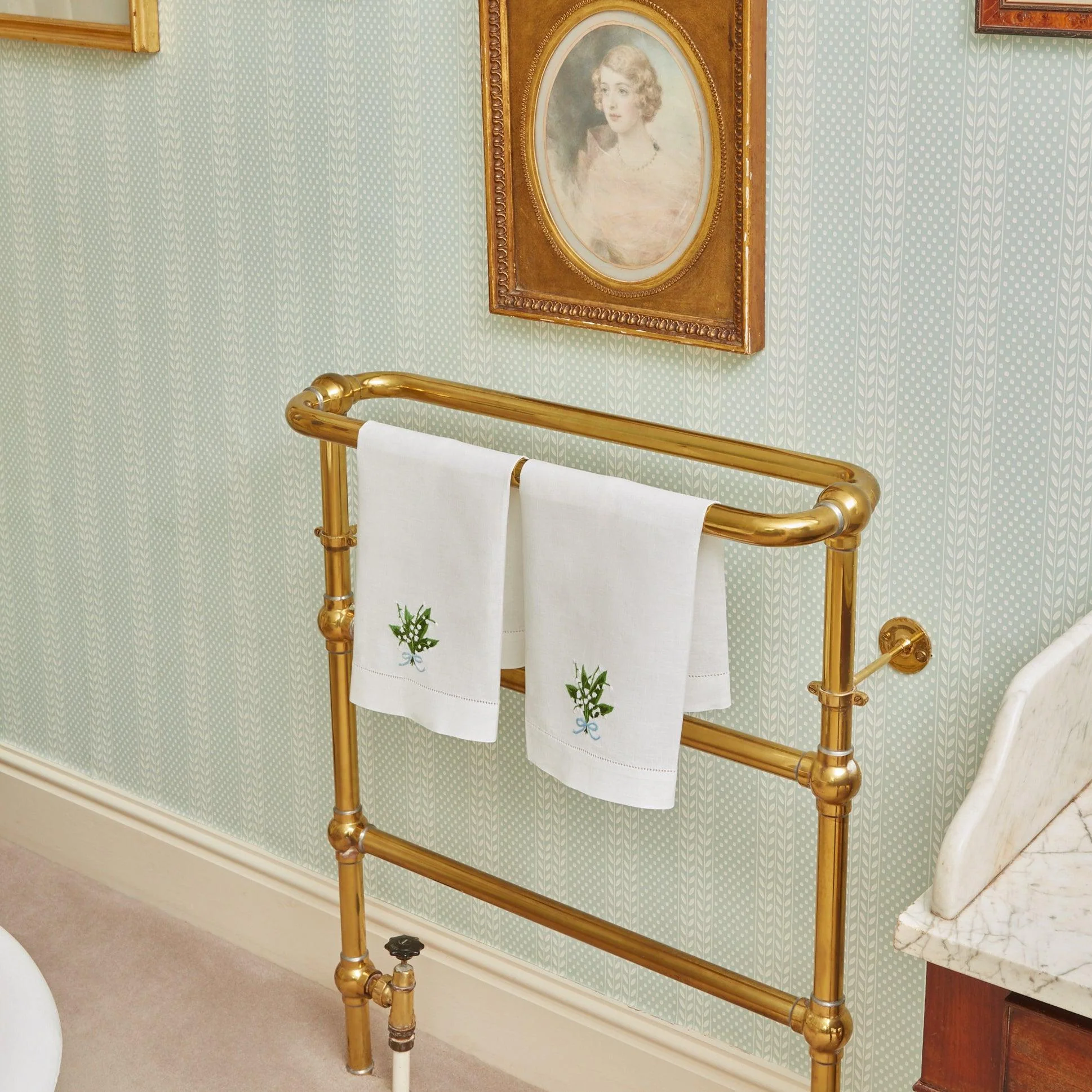 Lily of the Valley Linen Hand Towel - Image 4