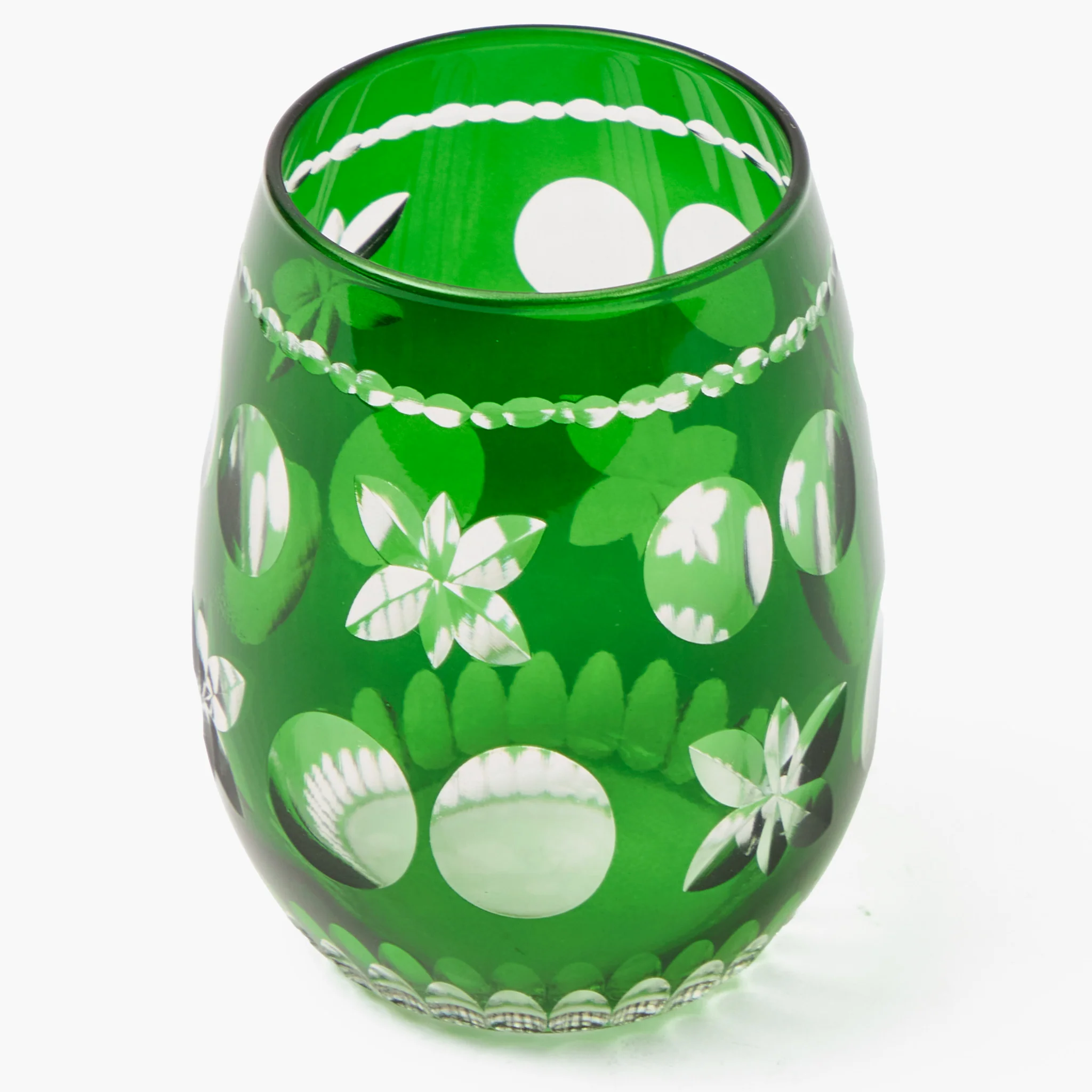 Emerald Anita Engraved Water Glasses (Set of 4) - Image 4