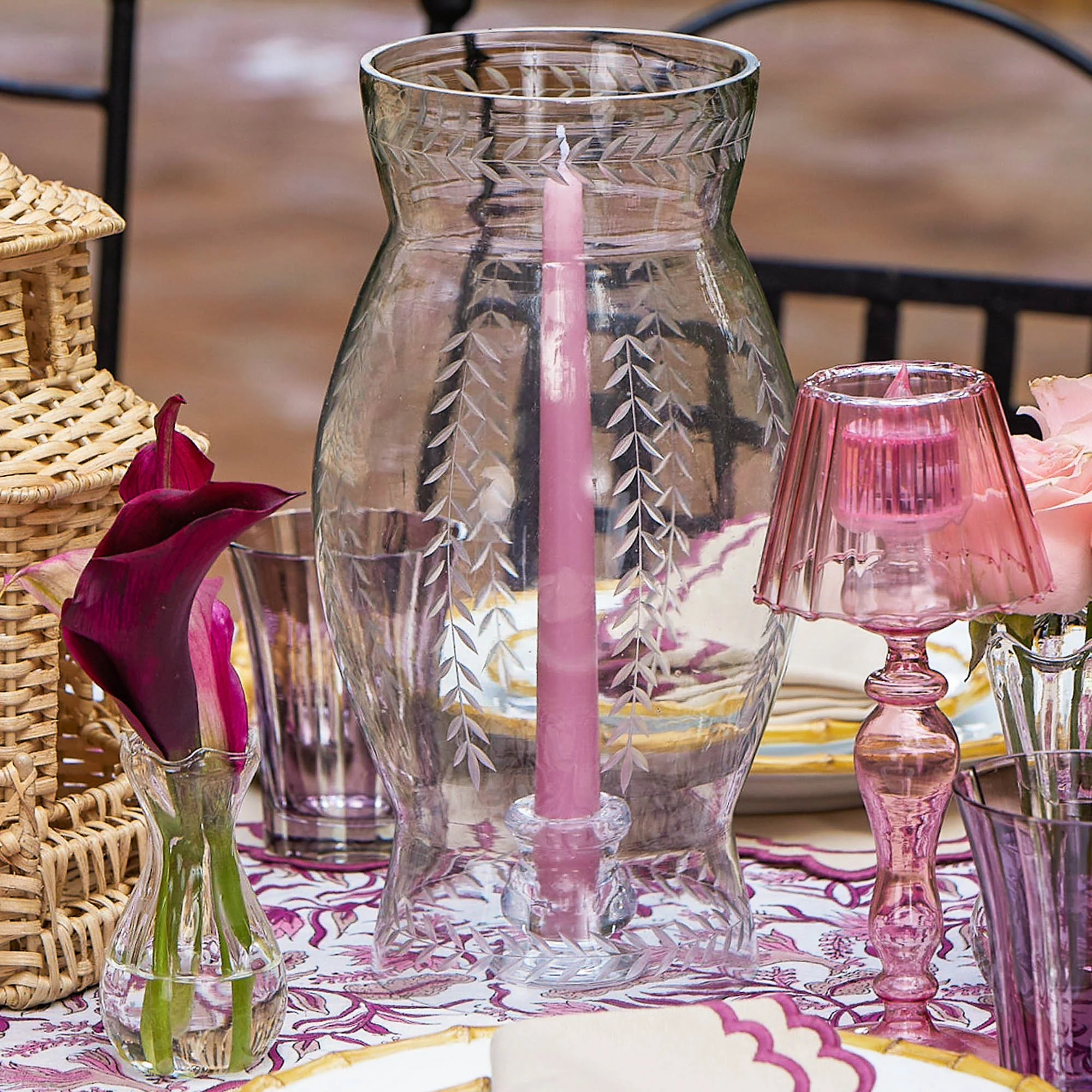 Engraved Glass Lantern - Image 7