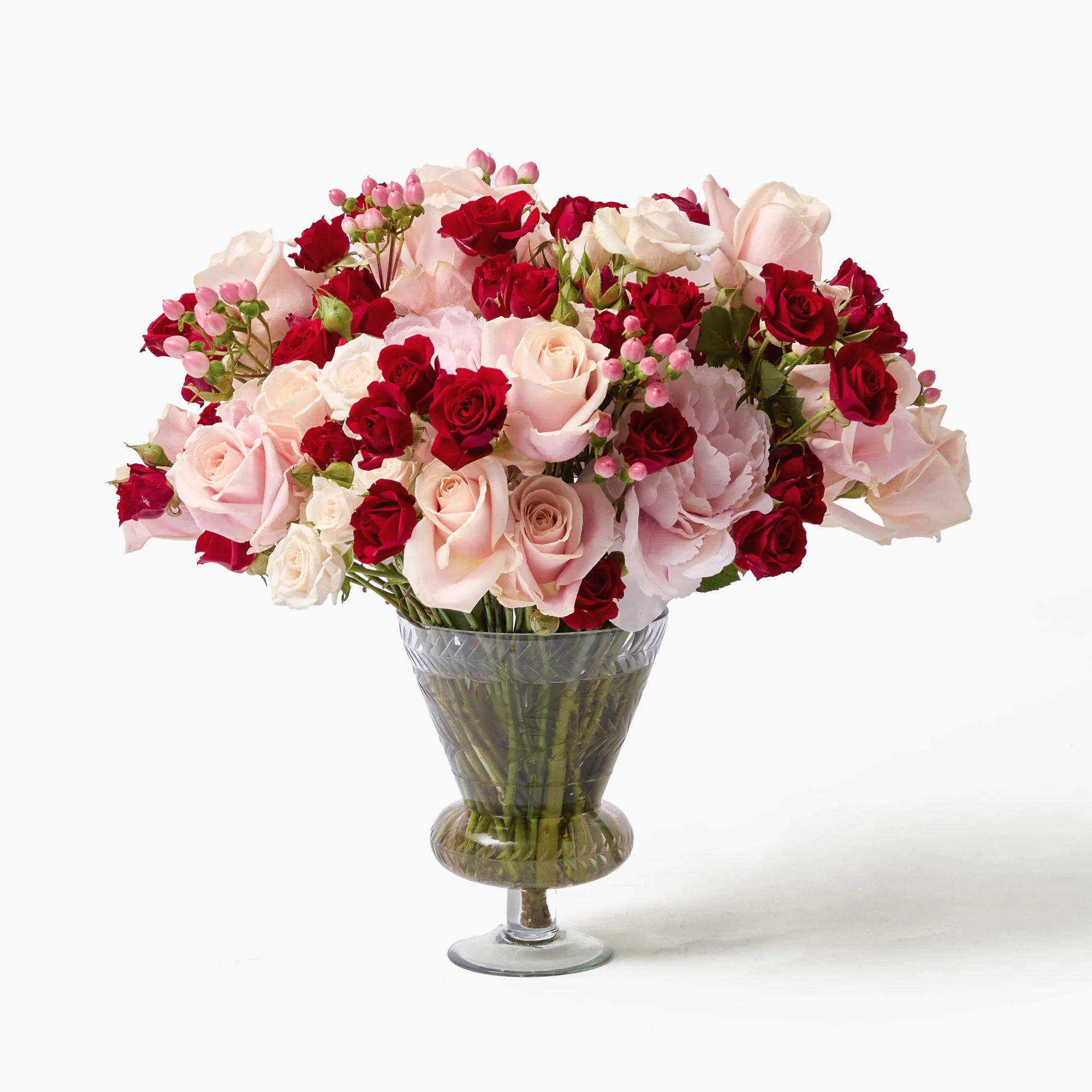 Veronica Engraved Glass Vase - Image 7