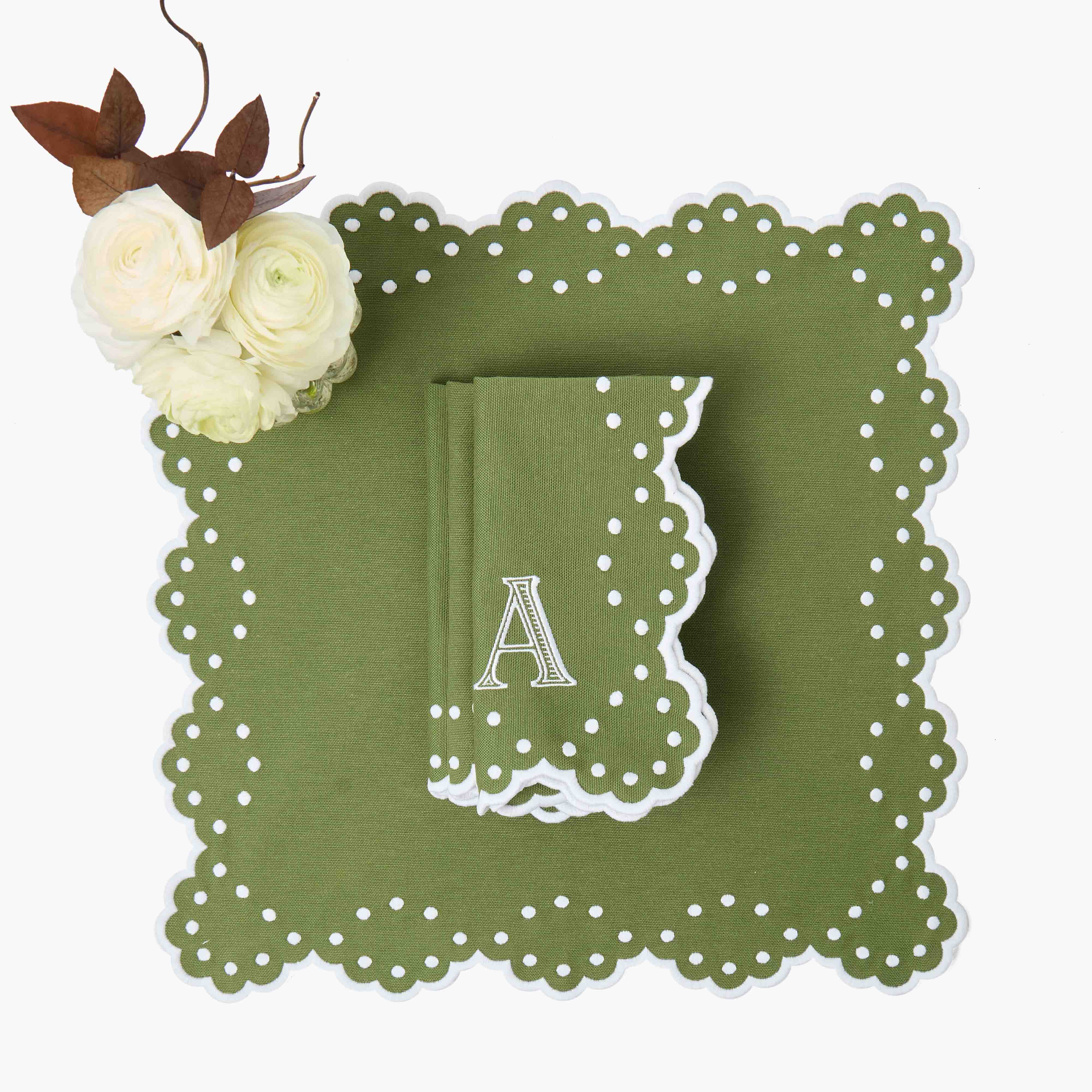 Green Esmerelda Napkins (Set of 4)