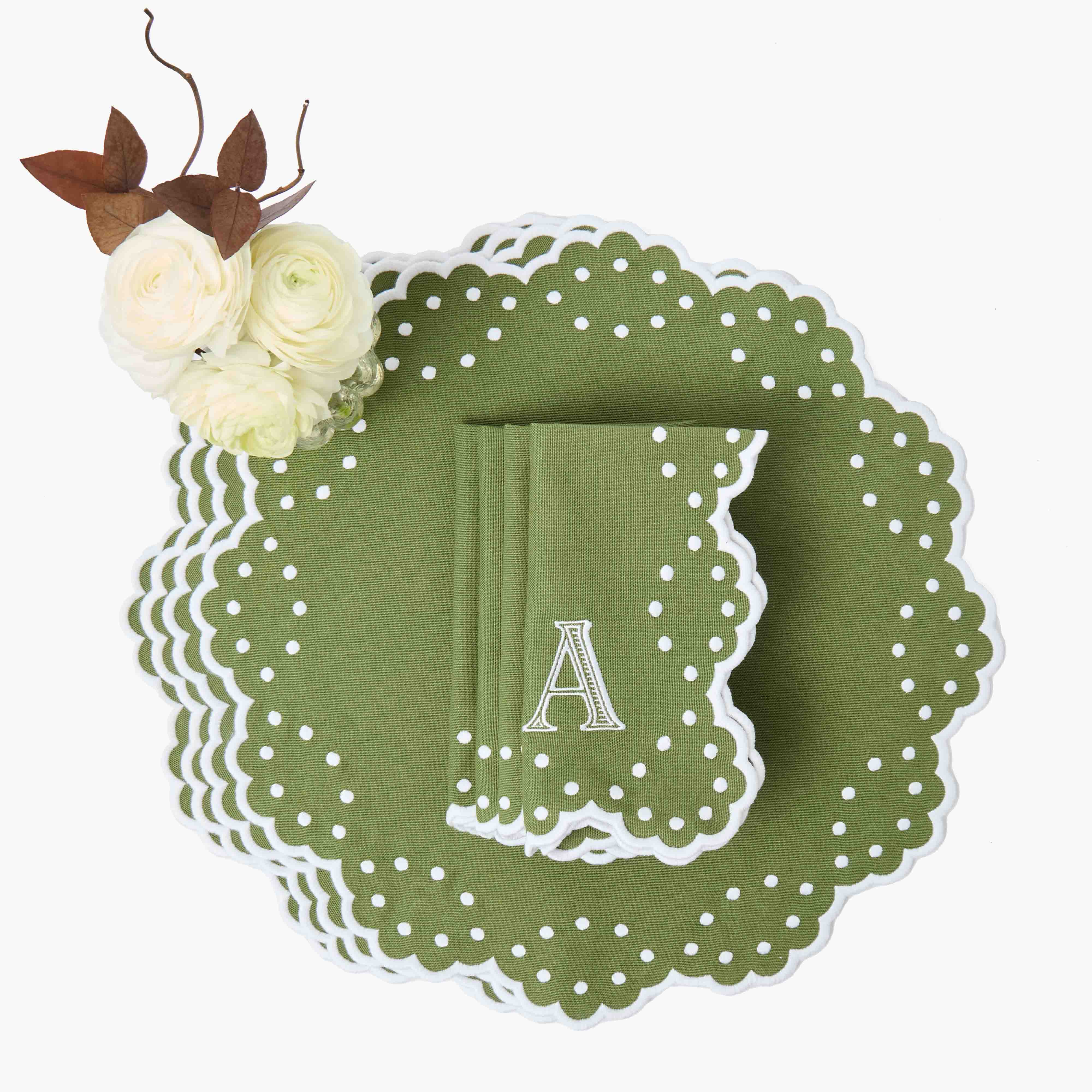 Green Esmerelda Placemats (Set of 4) - Image 10