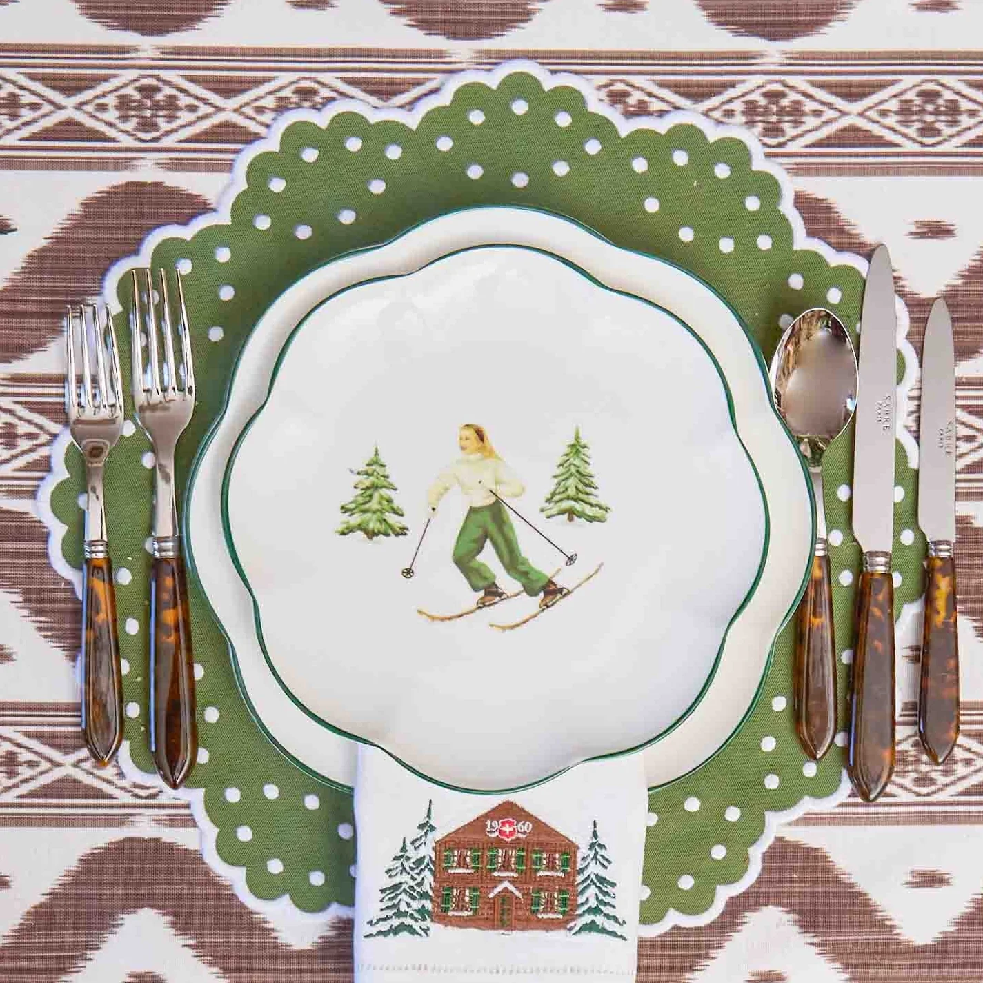 Green Esmerelda Placemats (Set of 4) - Image 4