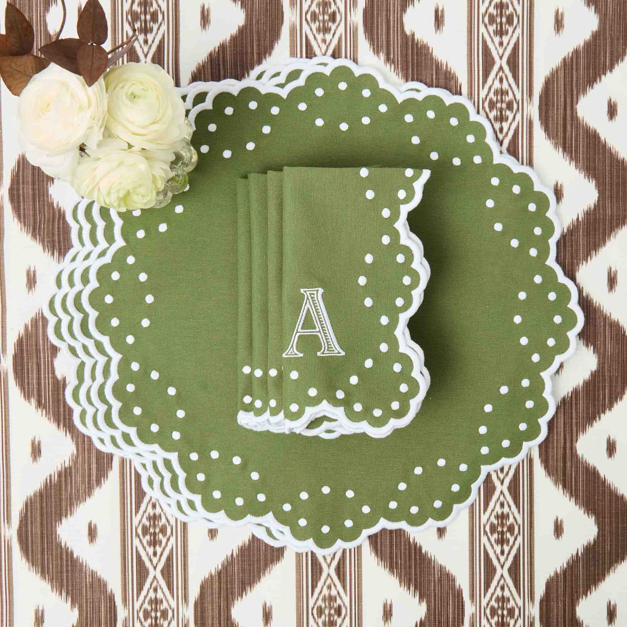 Green Esmerelda Placemats (Set of 4) - Image 5