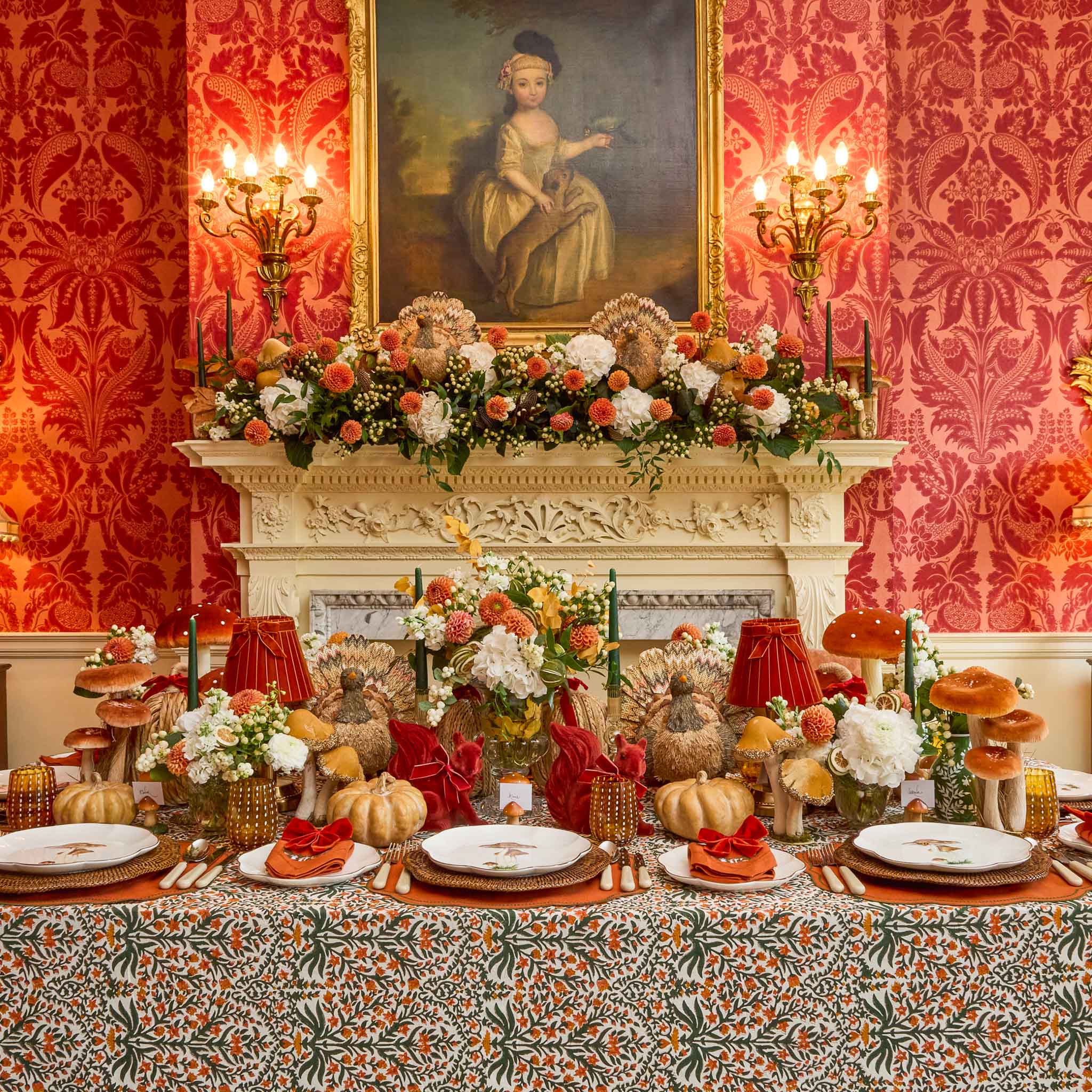 Burnt Orange Ethel Tablecloth - Image 6
