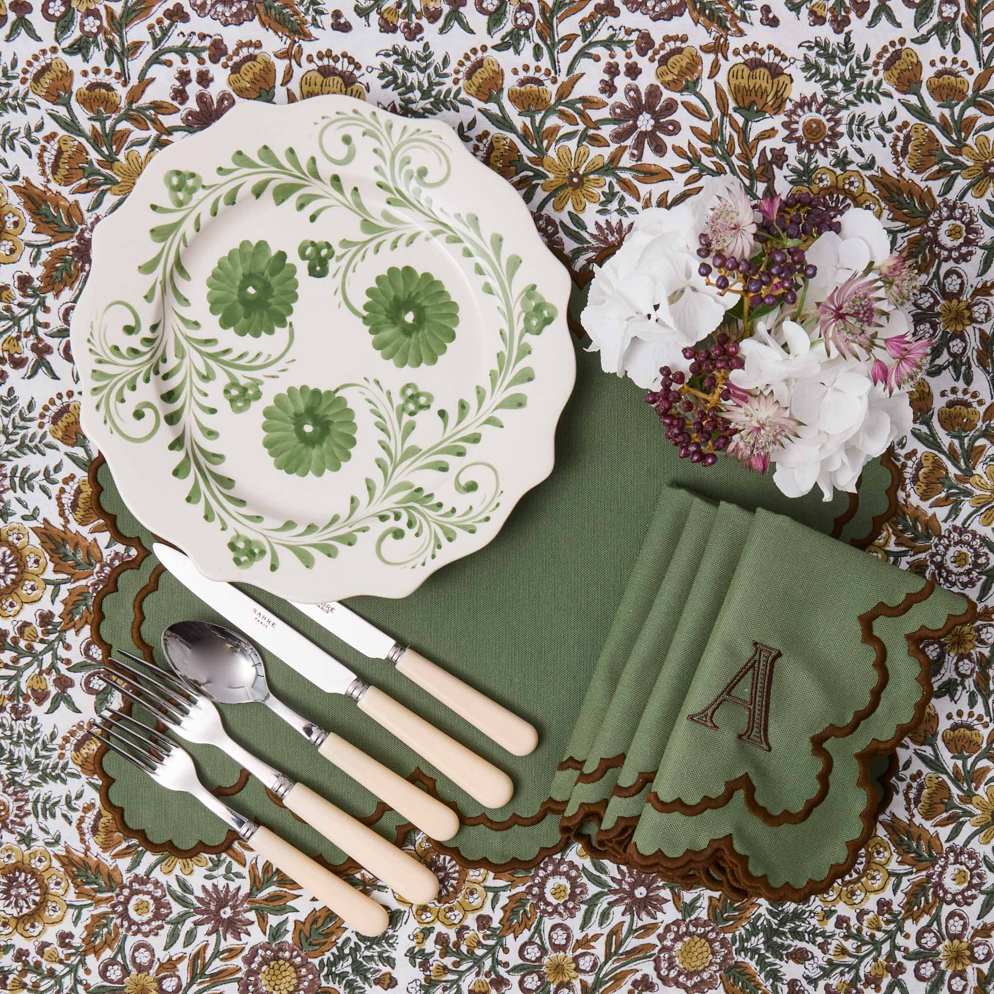 Evergreen Flowers Dinner Plate - Image 15