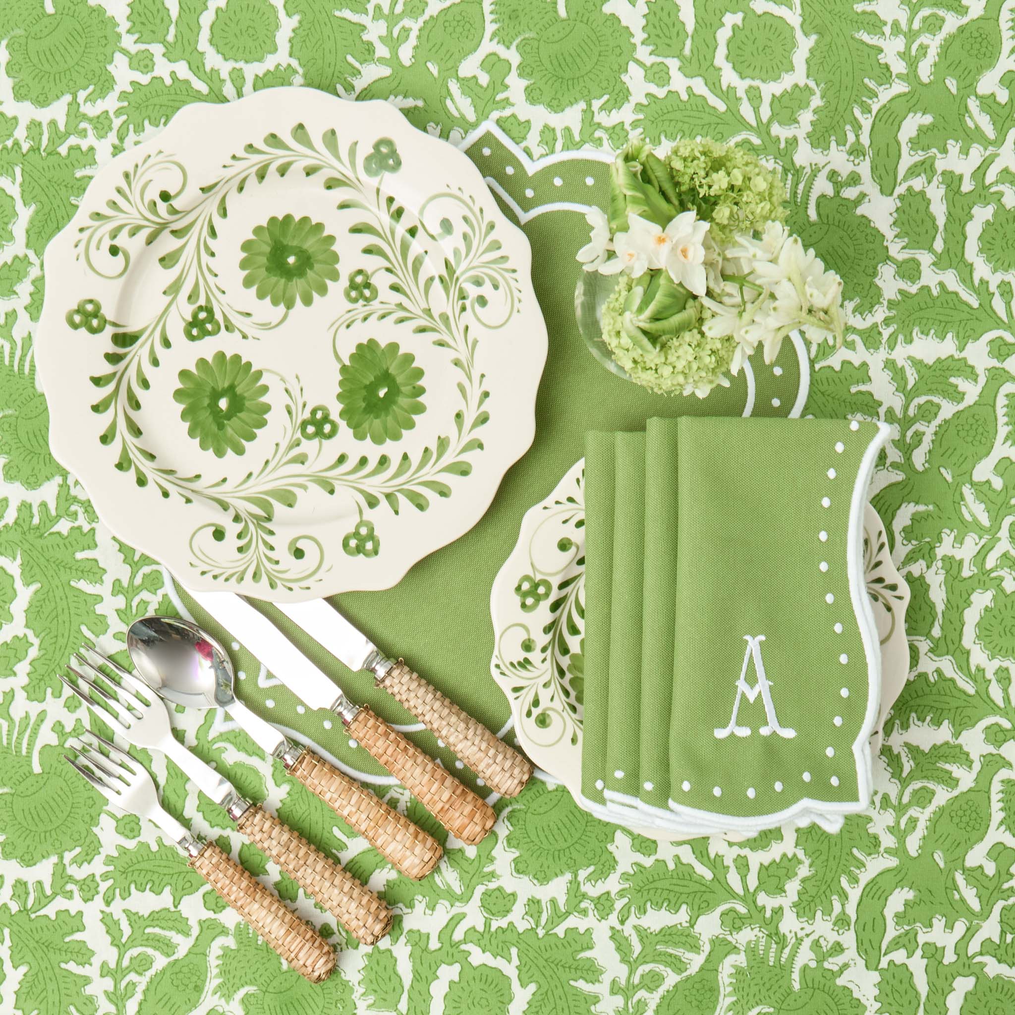 Evergreen Flowers Dinner Plate - Image 7