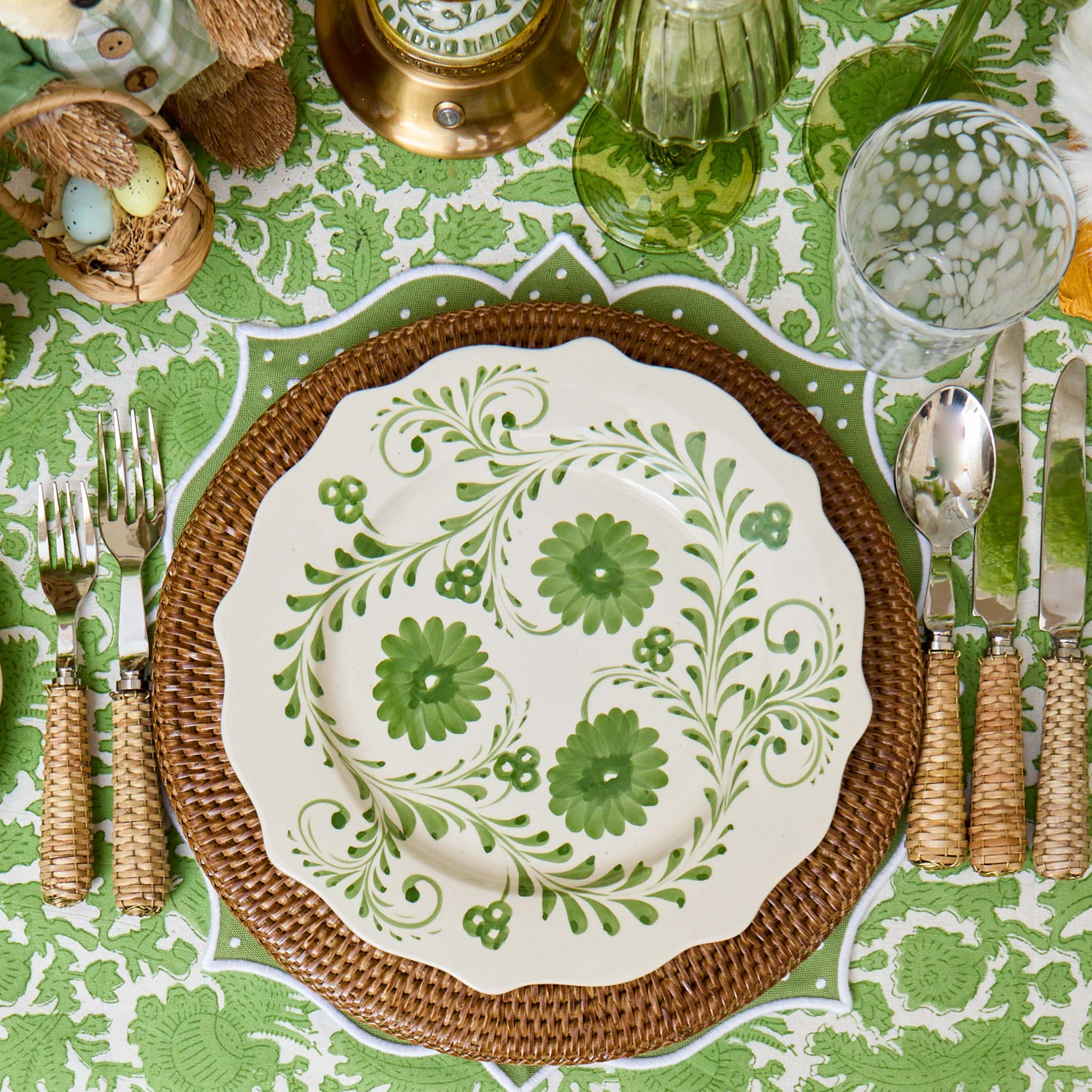 Evergreen Flowers Dinner Plate - Image 9
