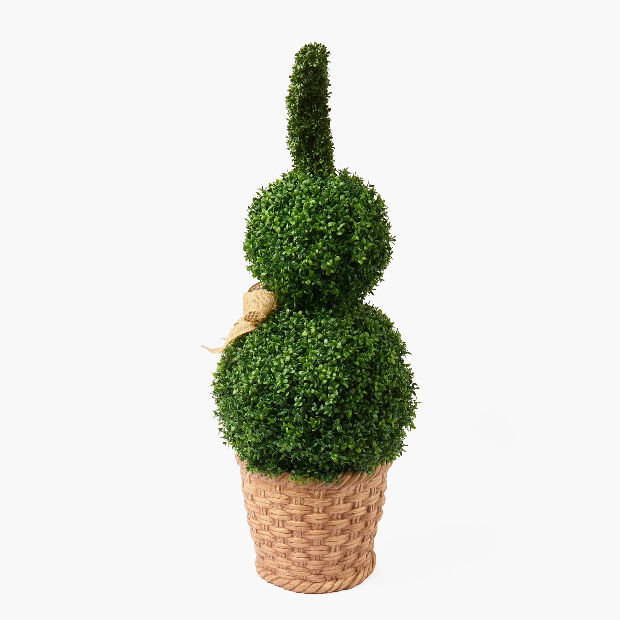 Extra Large Faux Boxwood Rabbits (Pair) - Image 8