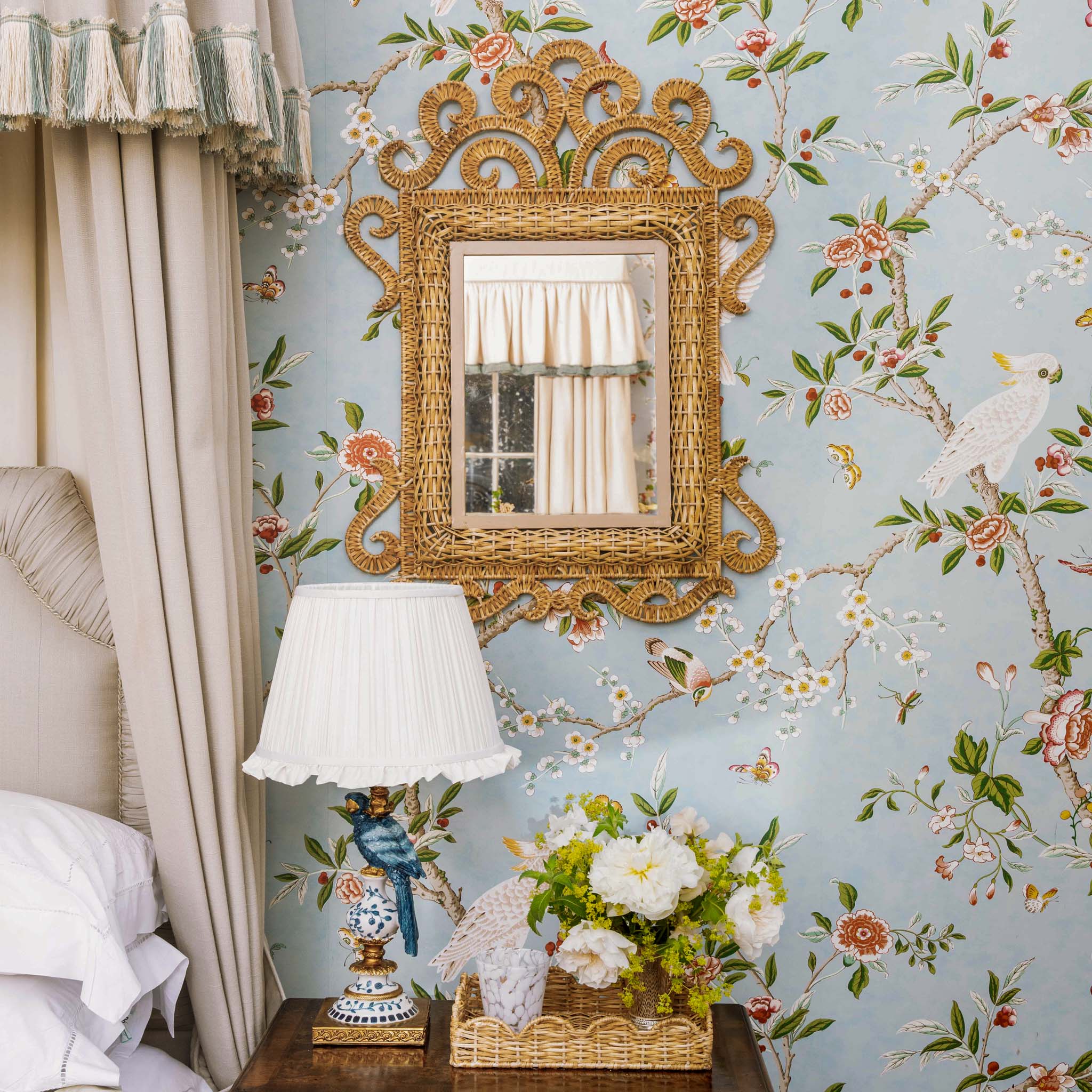 The Small Grand Rattan Mirror - Image 2