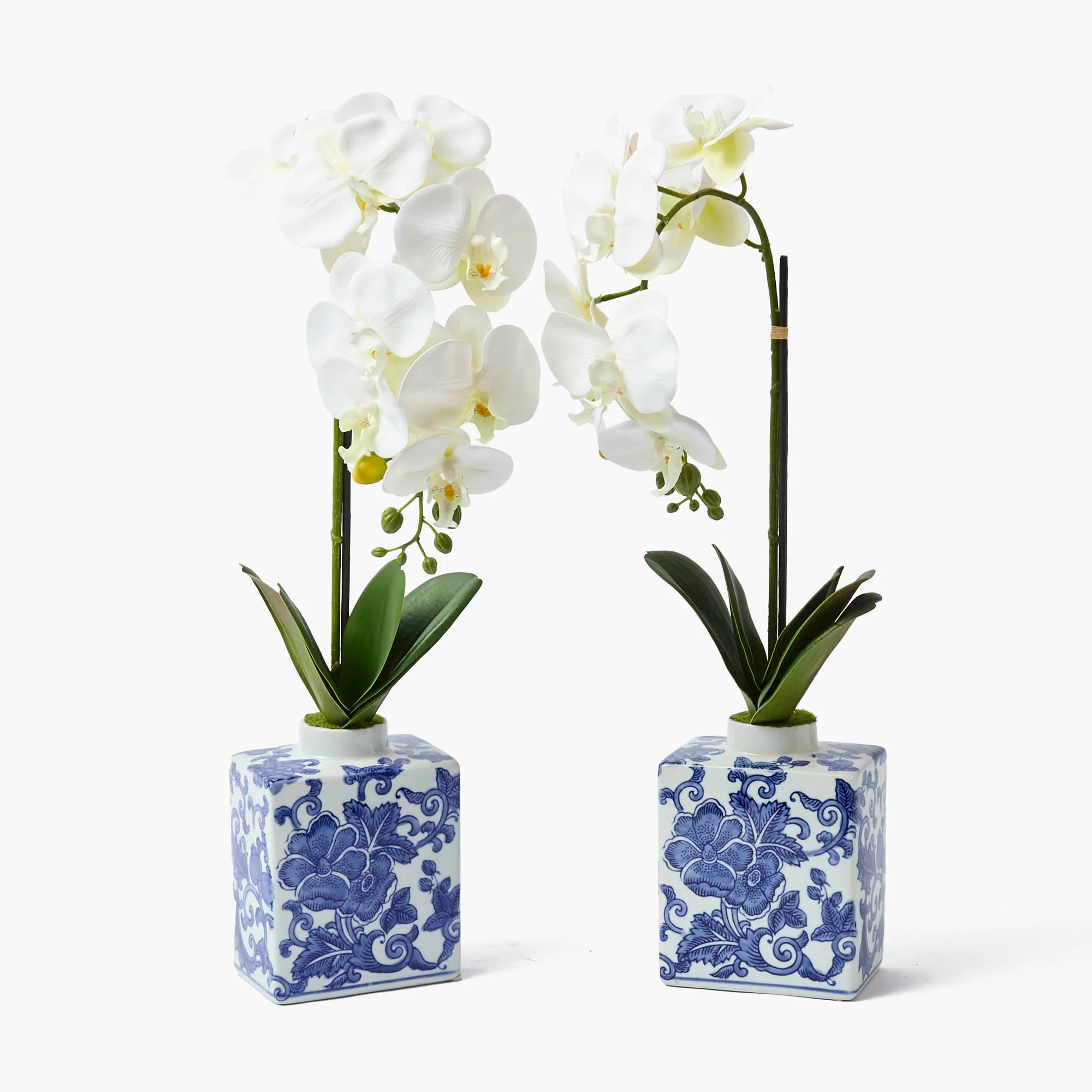Faux Orchid in Chinoiserie Vase - Image 4