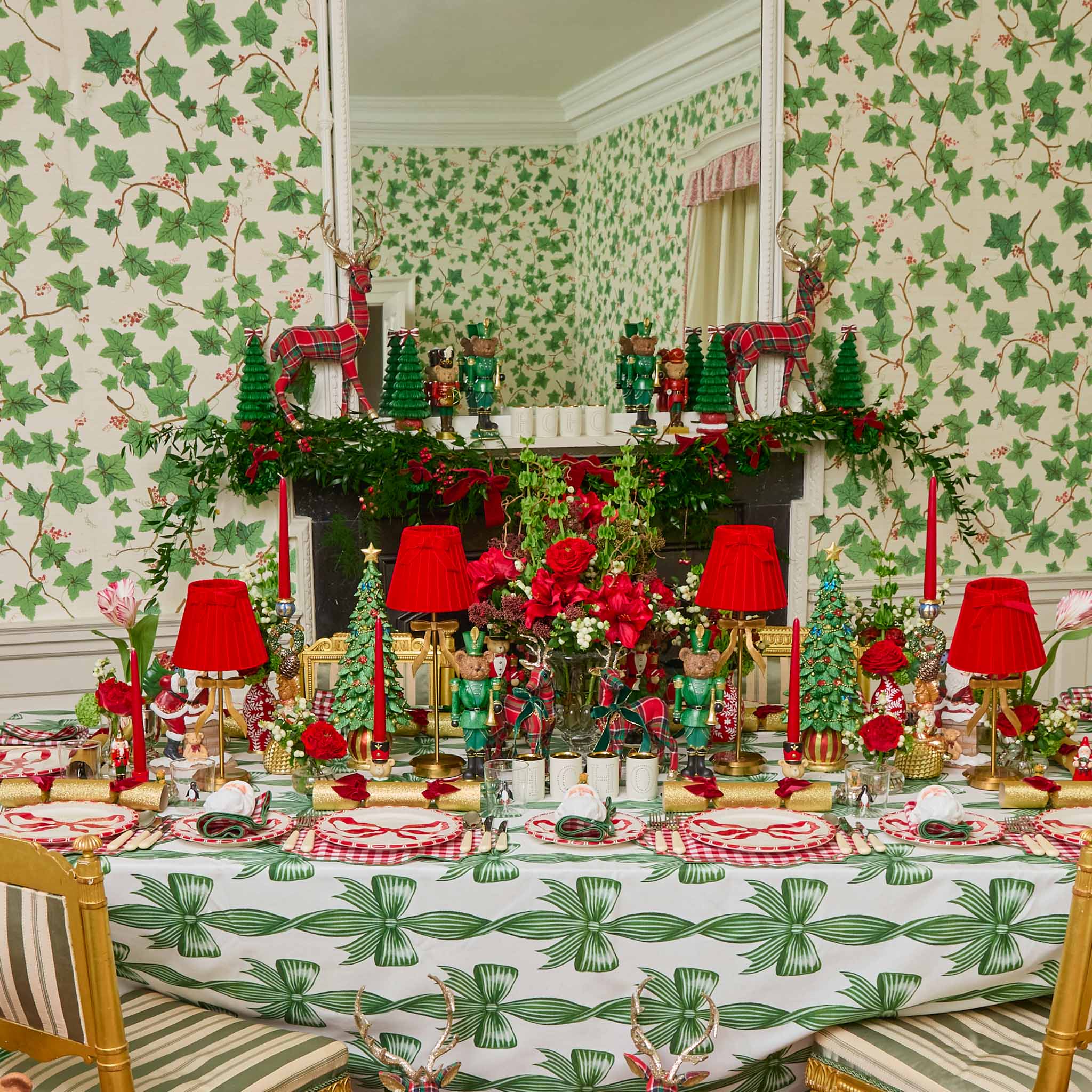 Felix Red & Green Gingham Napkins (Set of 4) - Image 3